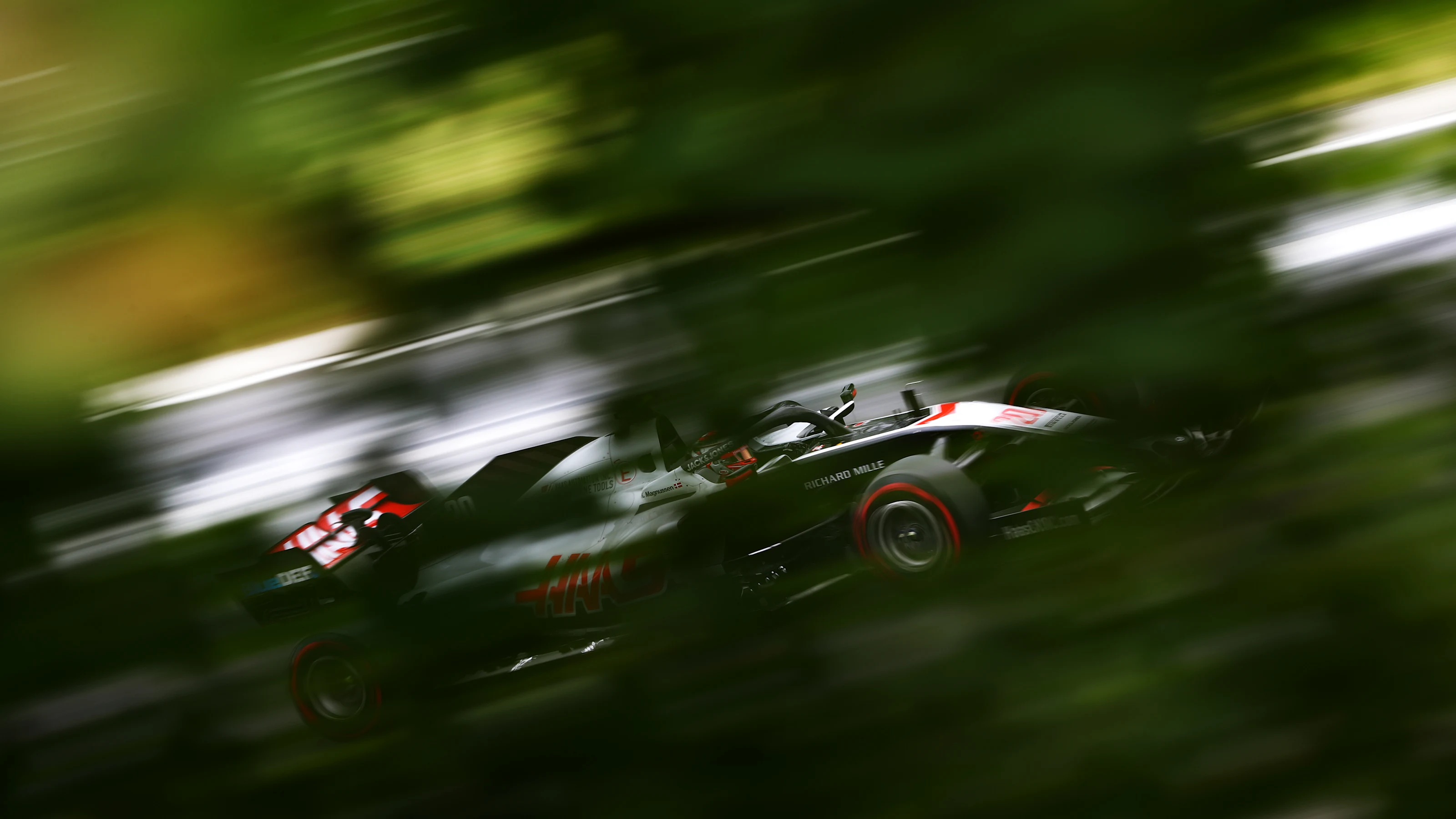 BUDAPEST, HUNGARY - JULY 18: Kevin Magnussen of Denmark driving the (20) Haas F1 Team VF-20 Ferrari