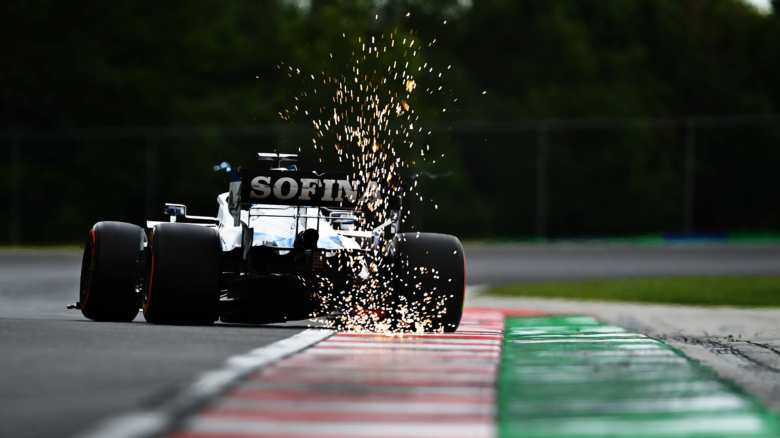 BUDAPEST, HUNGARY - JULY 18: George Russell of Great Britain driving the (63) Williams Racing FW43