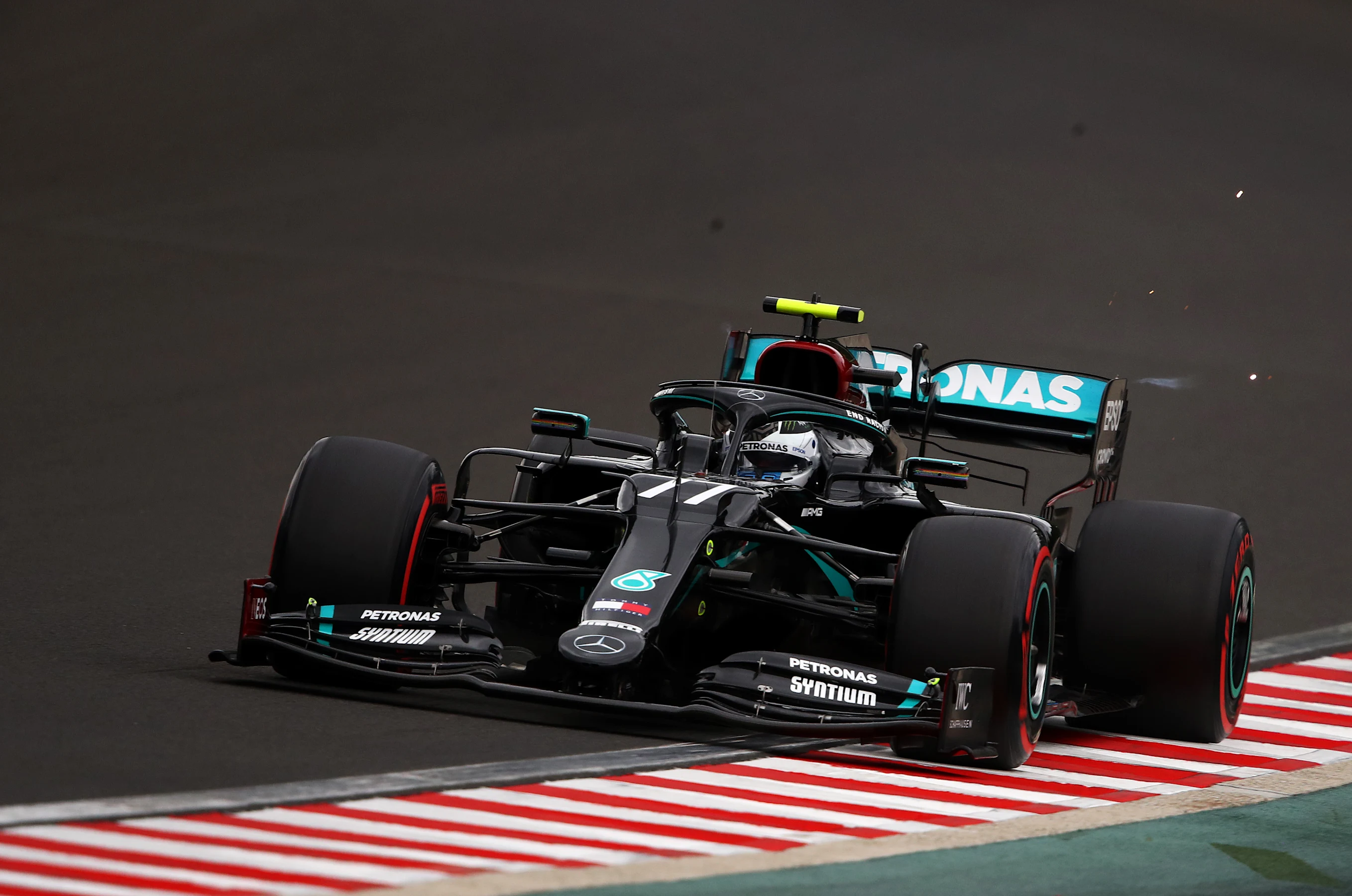 BUDAPEST, HUNGARY - JULY 18: Valtteri Bottas of Finland driving the (77) Mercedes AMG Petronas F1