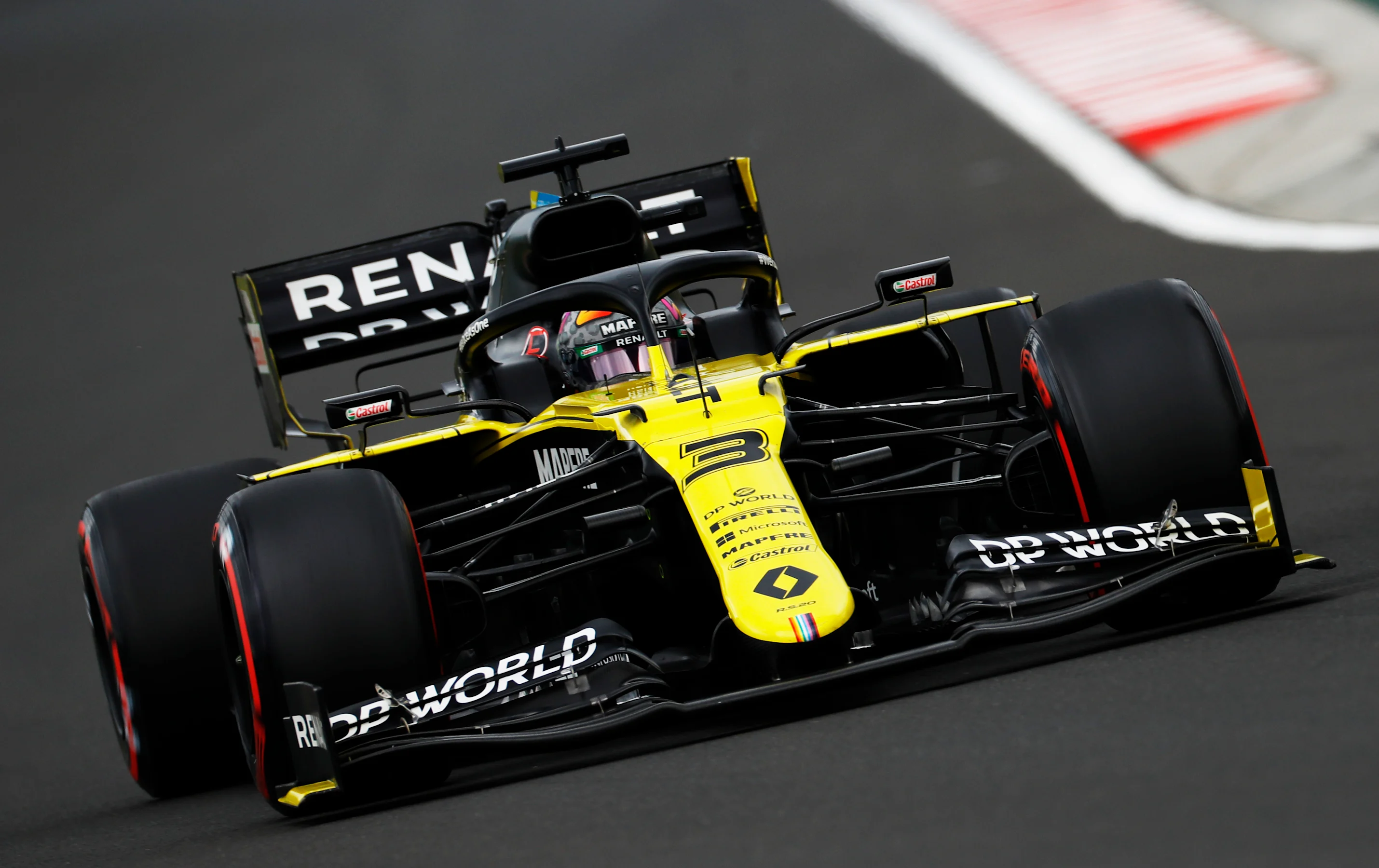 BUDAPEST, HUNGARY - JULY 18: Daniel Ricciardo of Australia driving the (3) Renault Sport Formula