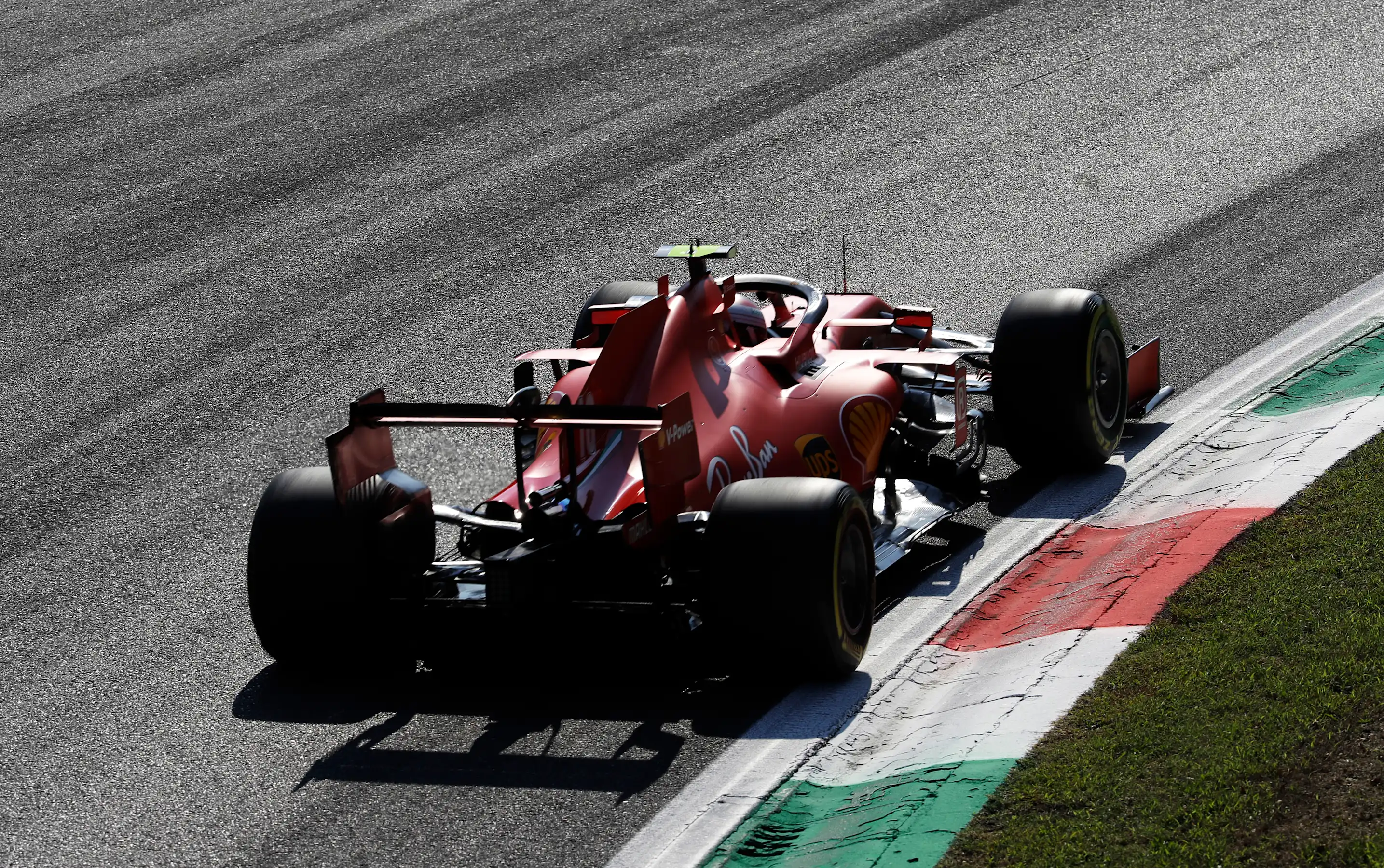 MONZA, ITALY - SEPTEMBER 04: Charles Leclerc of Monaco driving the (16) Scuderia Ferrari SF1000 on