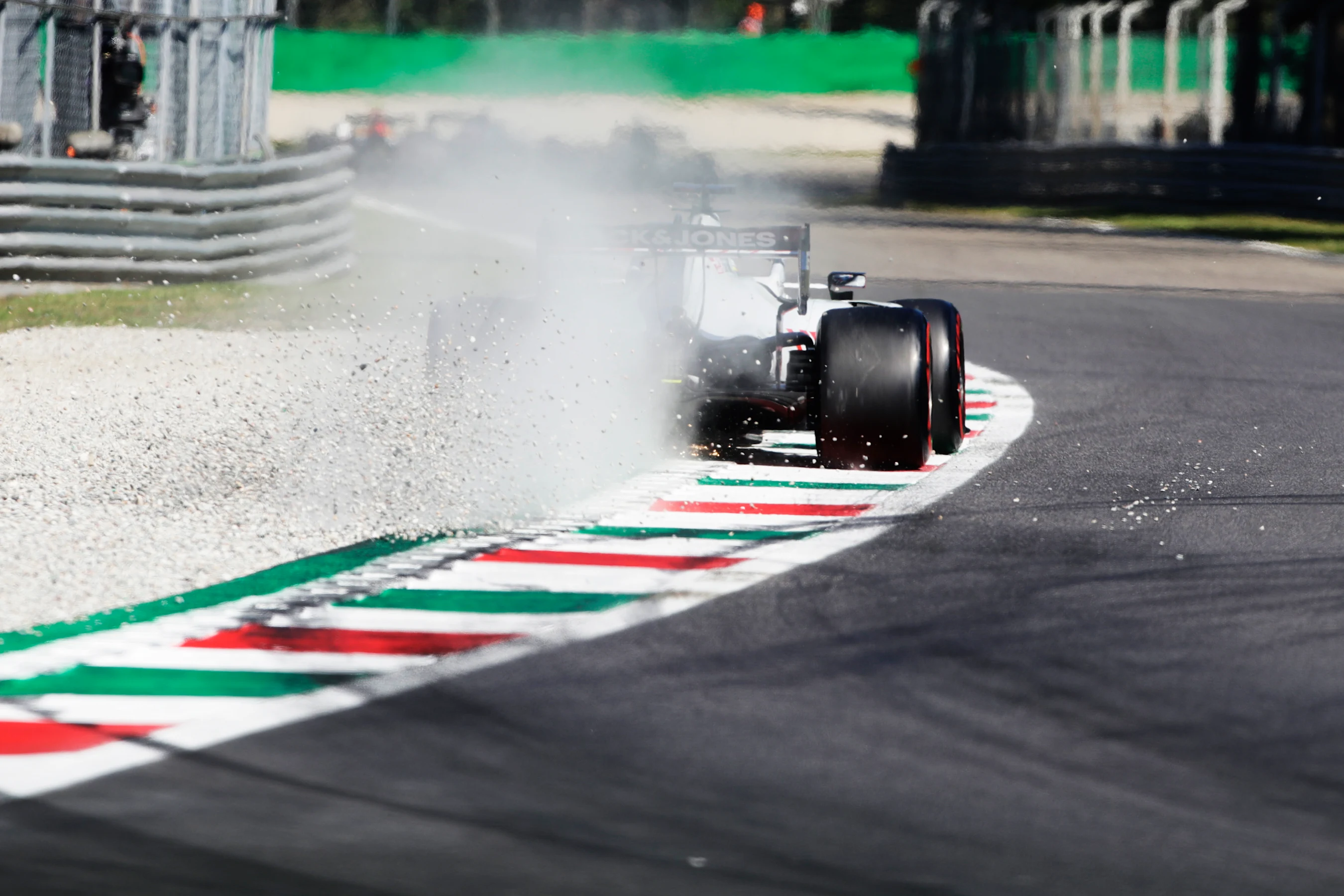 MONZA, ITALY - SEPTEMBER 05: Romain Grosjean of France driving the (8) Haas F1 Team VF-20 Ferrari