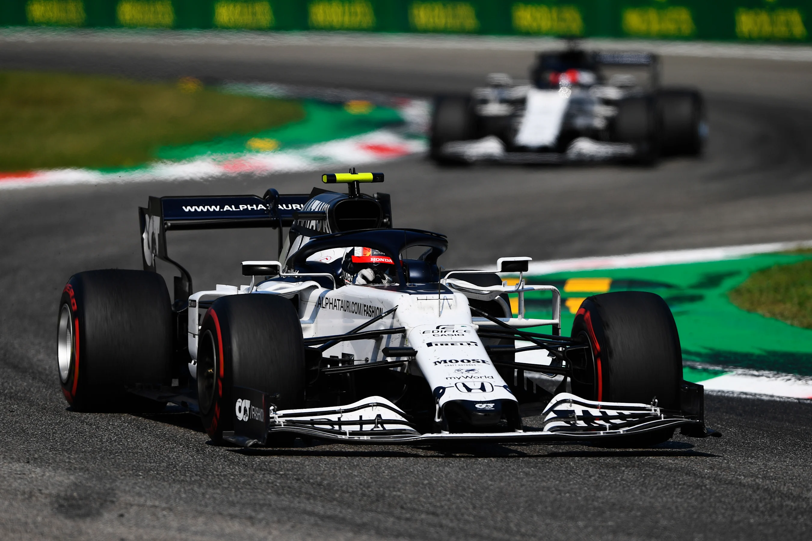 MONZA, ITALY - SEPTEMBER 06: Pierre Gasly of France driving the (10) Scuderia AlphaTauri AT01 Honda