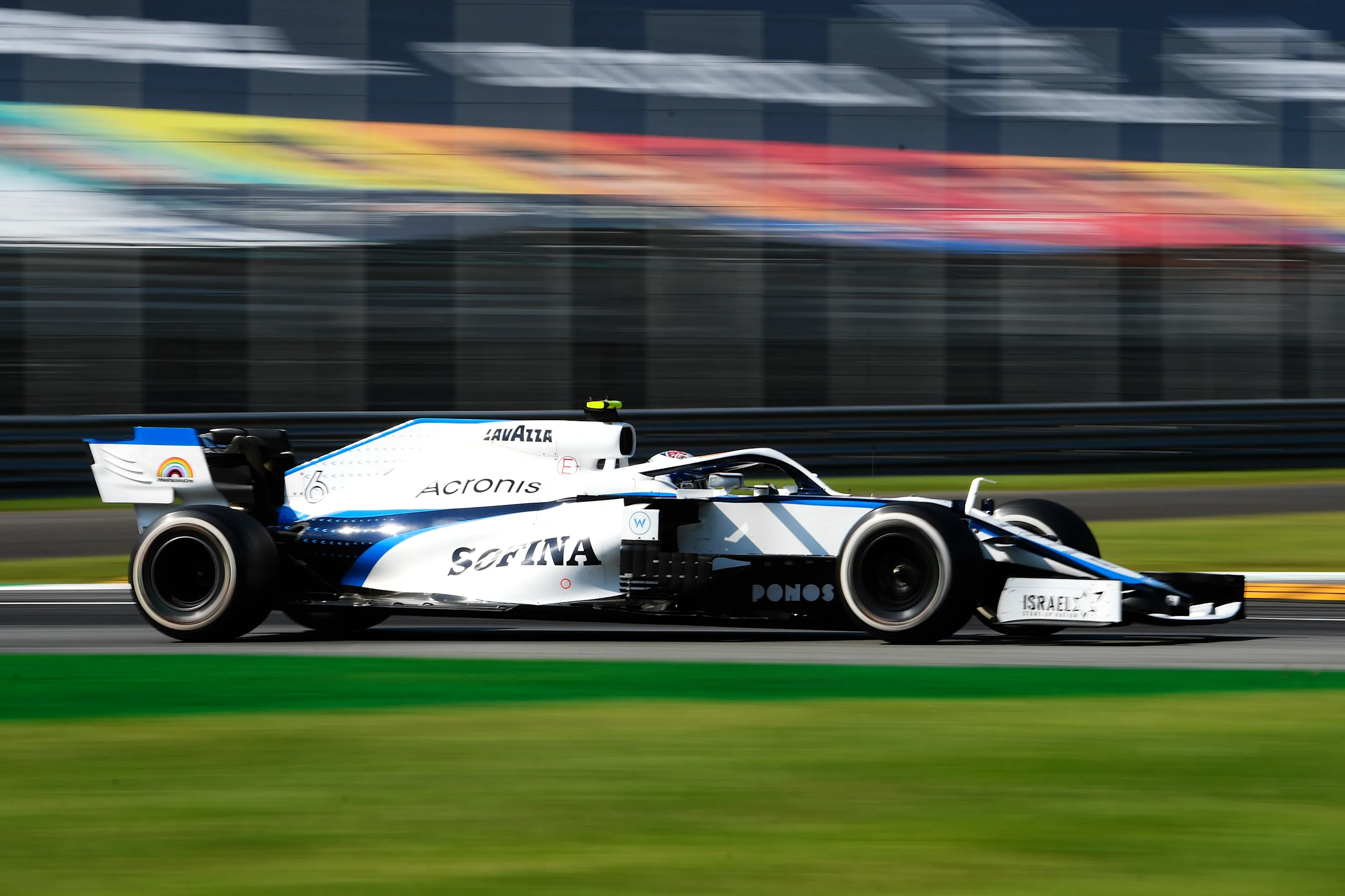 MONZA, ITALY - SEPTEMBER 06: Nicholas Latifi of Canada driving the (6) Williams Racing FW43