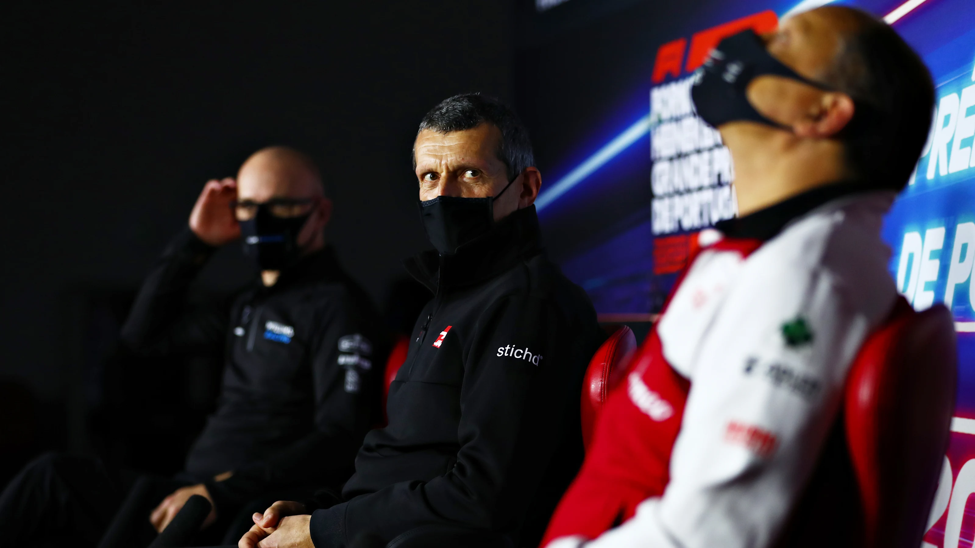 PORTIMAO, PORTUGAL - OCTOBER 23: Haas F1 Team Principal Guenther Steiner looks on in the Team