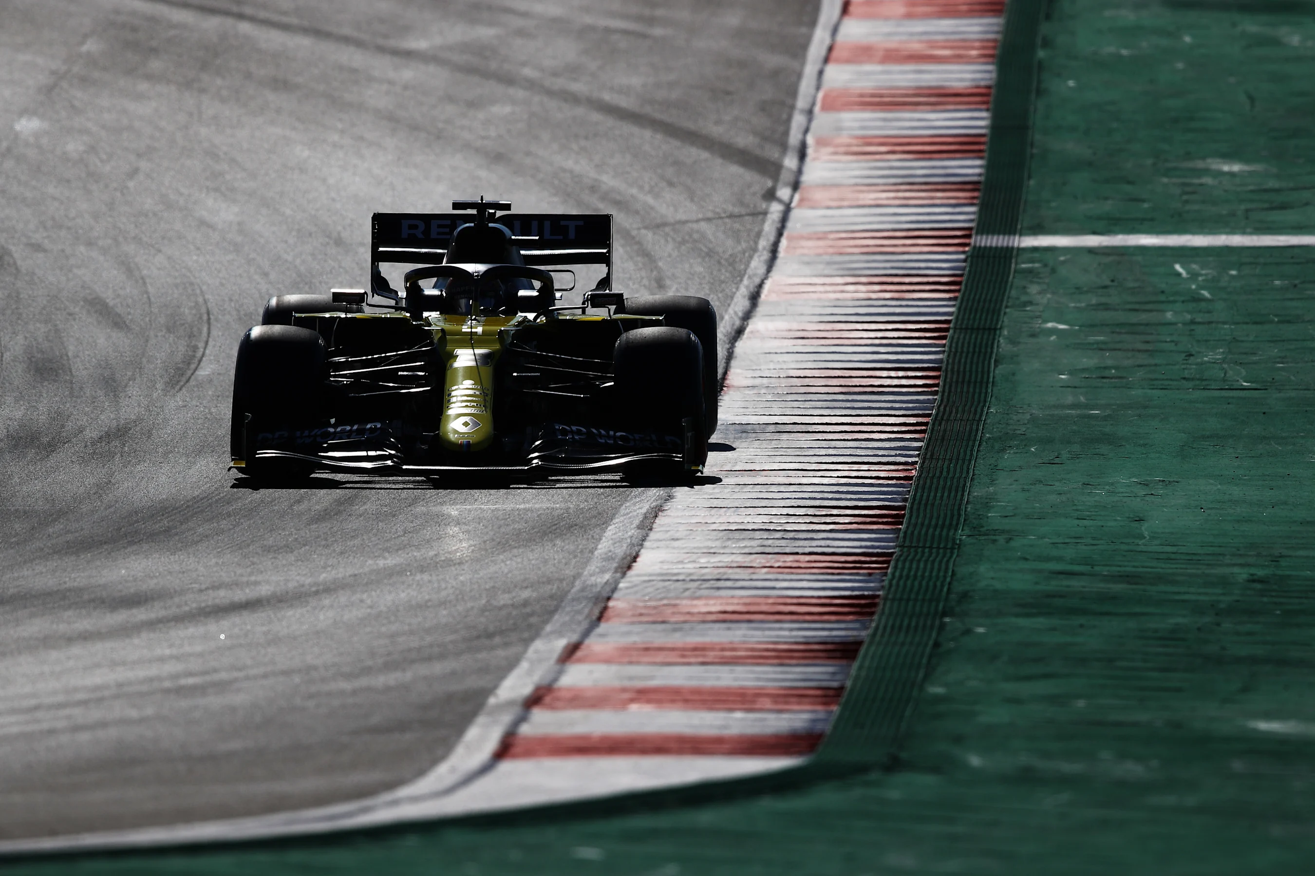 PORTIMAO, PORTUGAL - OCTOBER 23: Daniel Ricciardo of Australia driving the (3) Renault Sport