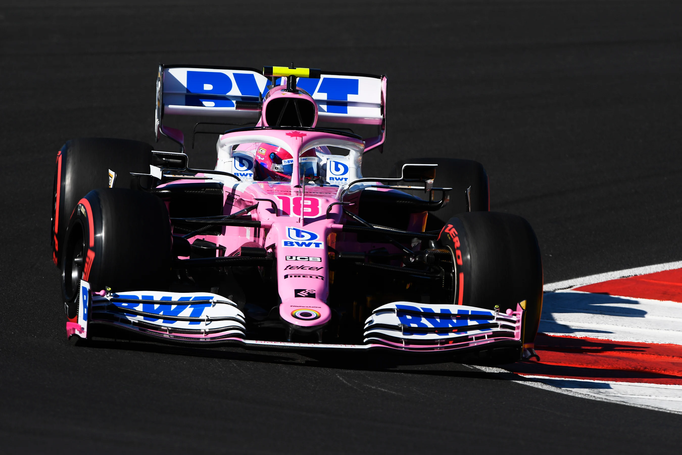 PORTIMAO, PORTUGAL - OCTOBER 24: Lance Stroll of Canada driving the (18) Racing Point RP20 Mercedes