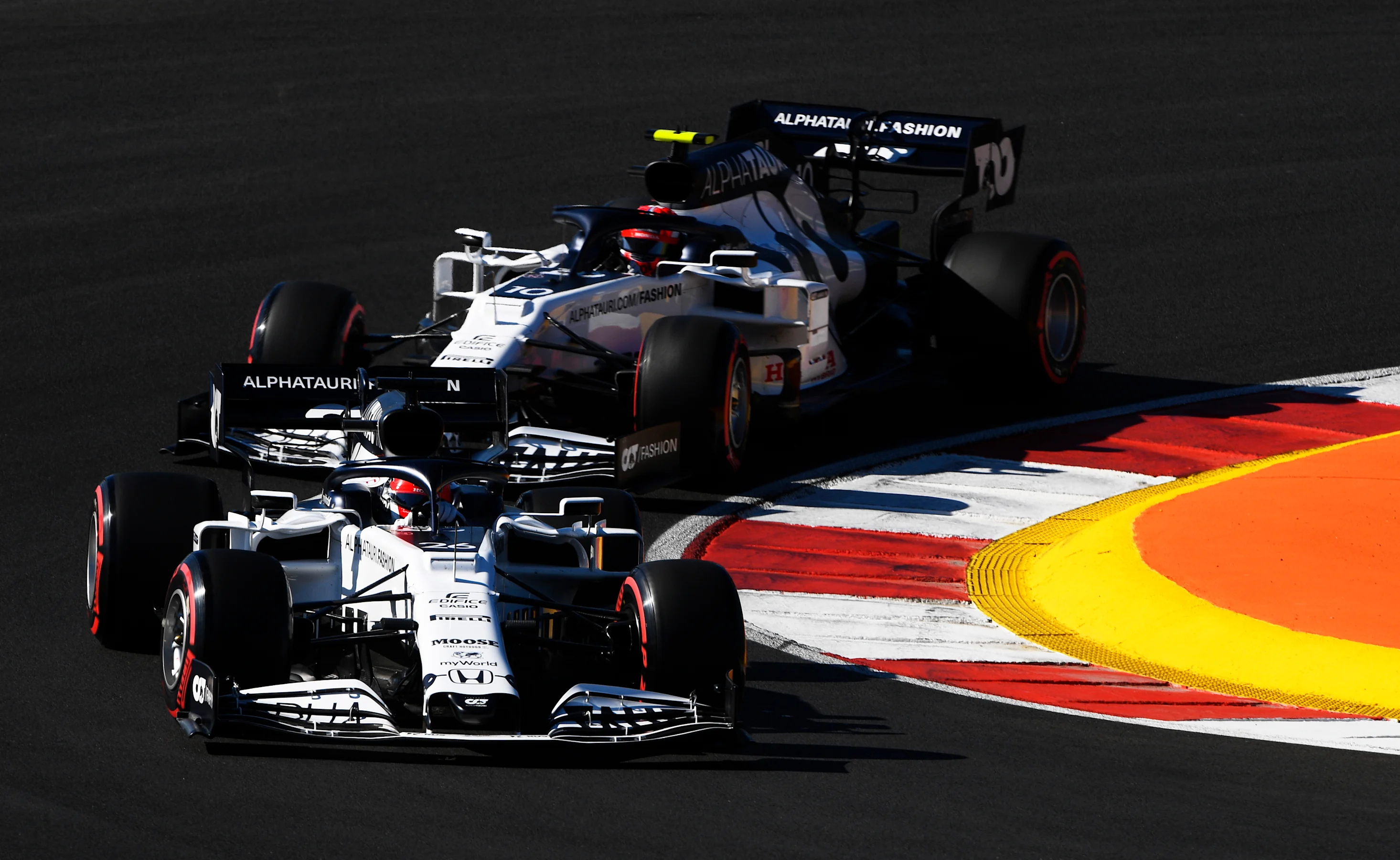 PORTIMAO, PORTUGAL - OCTOBER 24: Daniil Kvyat of Russia driving the (26) Scuderia AlphaTauri AT01