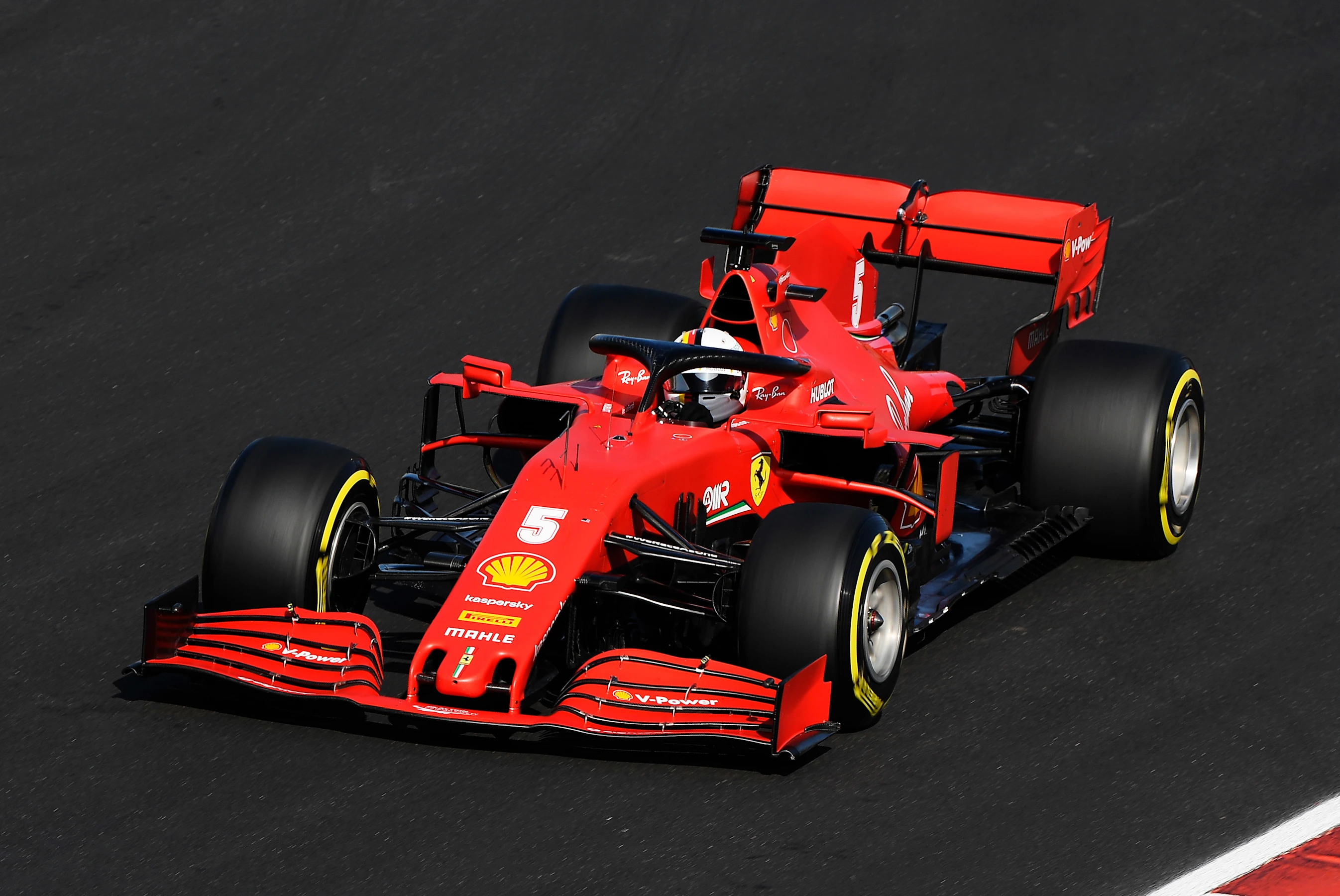 PORTIMAO, PORTUGAL - OCTOBER 24: Sebastian Vettel of Germany driving the (5) Scuderia Ferrari