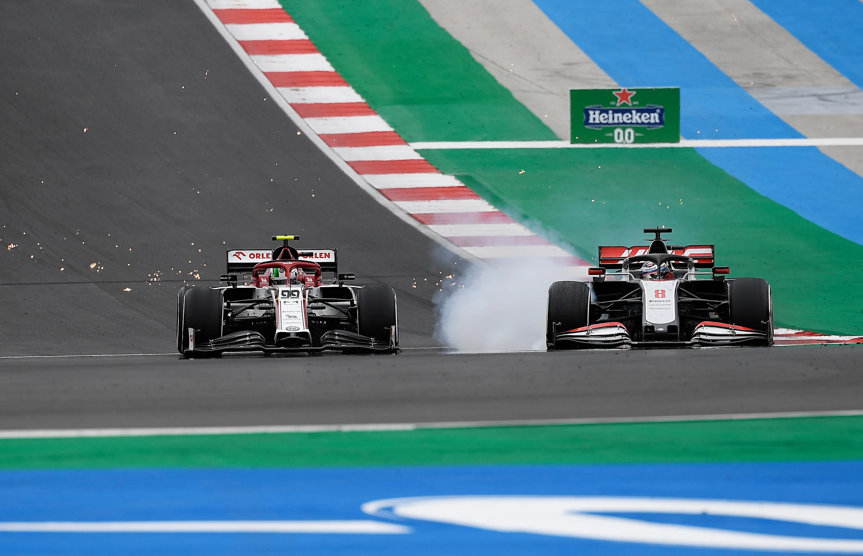 PORTIMAO, PORTUGAL - OCTOBER 25: Antonio Giovinazzi of Italy driving the (99) Alfa Romeo Racing C39