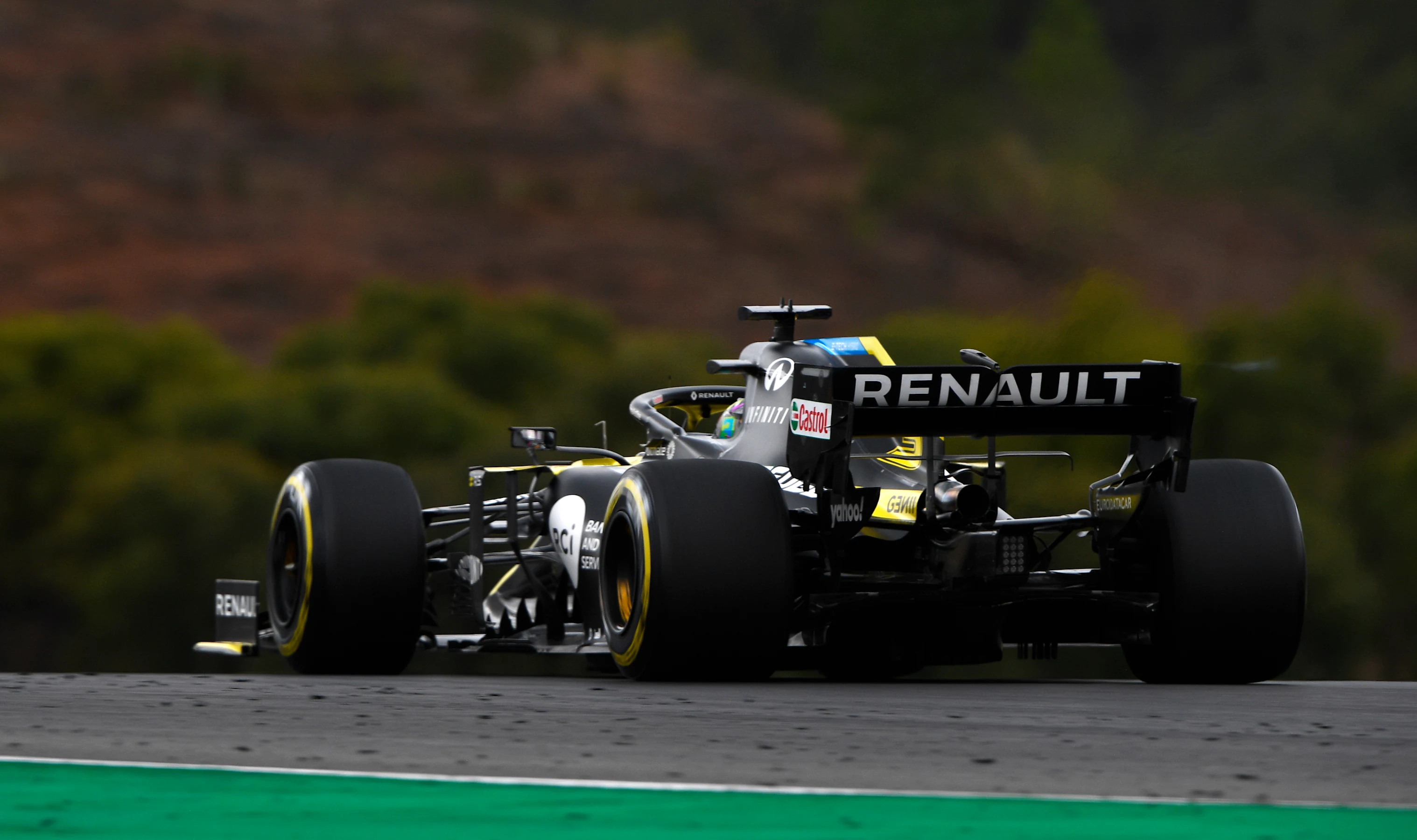 PORTIMAO, PORTUGAL - OCTOBER 25: Daniel Ricciardo of Australia driving the (3) Renault Sport