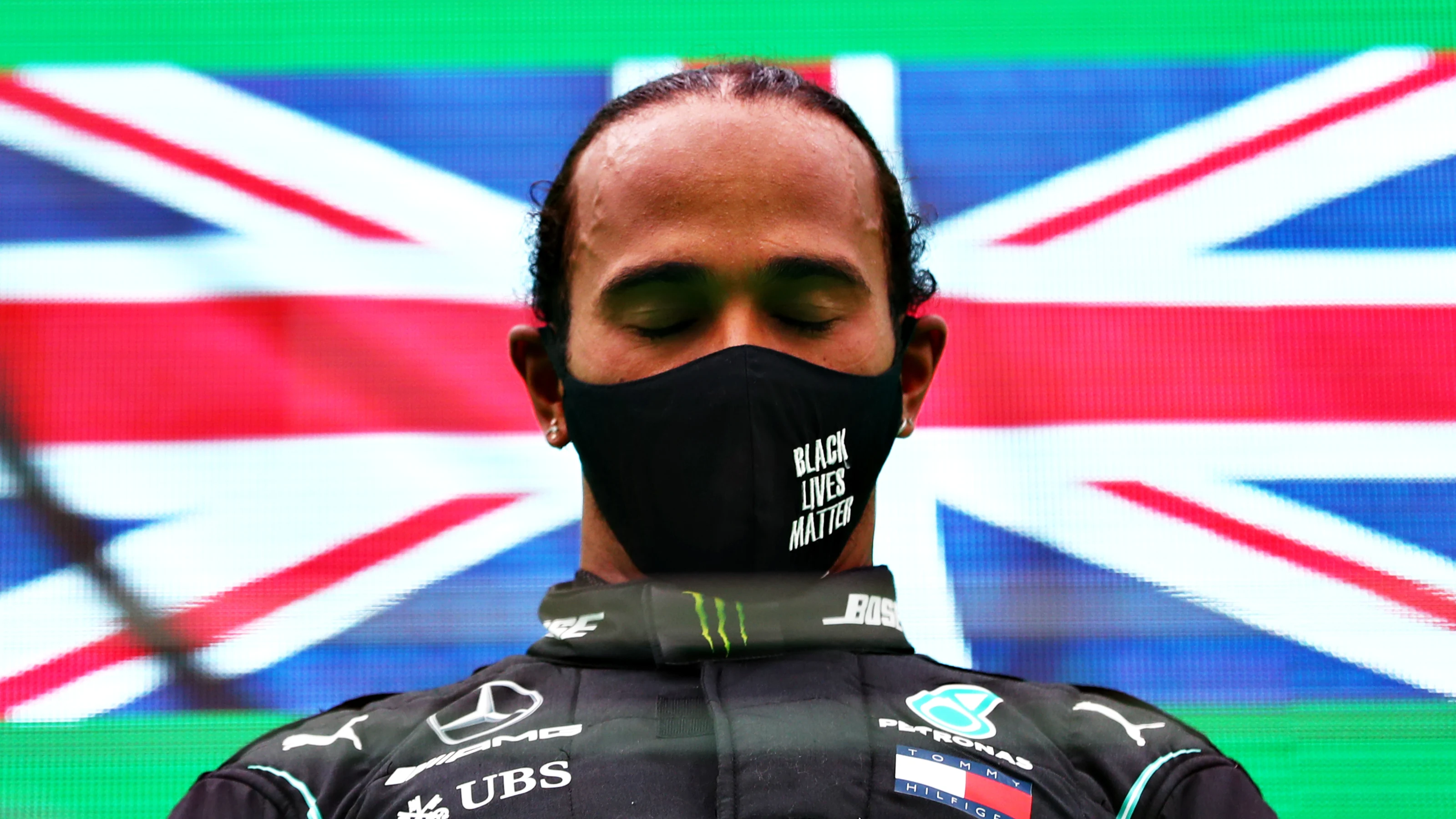 PORTIMAO, PORTUGAL - OCTOBER 25: Race winner Lewis Hamilton of Great Britain and Mercedes GP