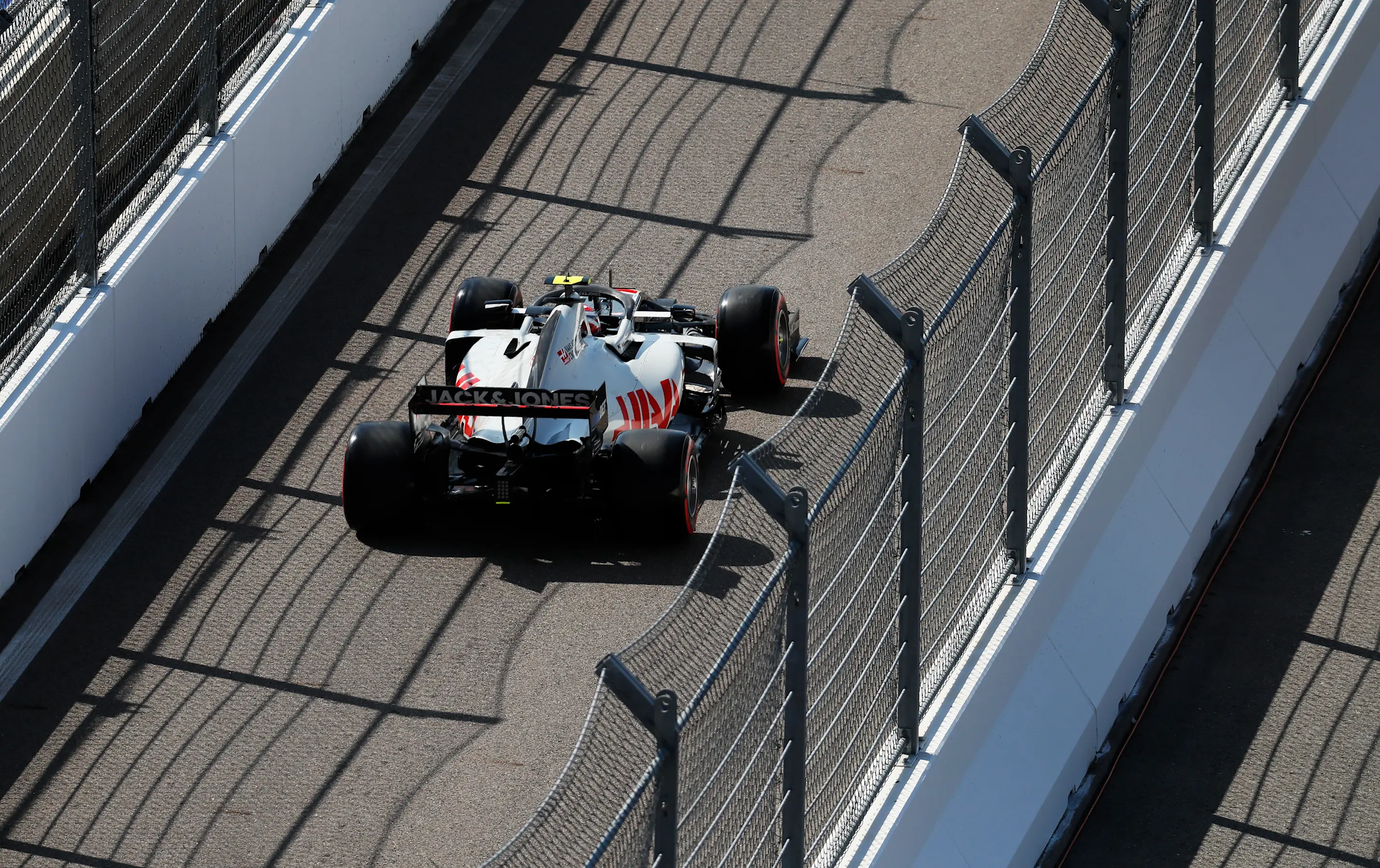 SOCHI, RUSSIA - SEPTEMBER 25: Kevin Magnussen of Denmark driving the (20) Haas F1 Team VF-20
