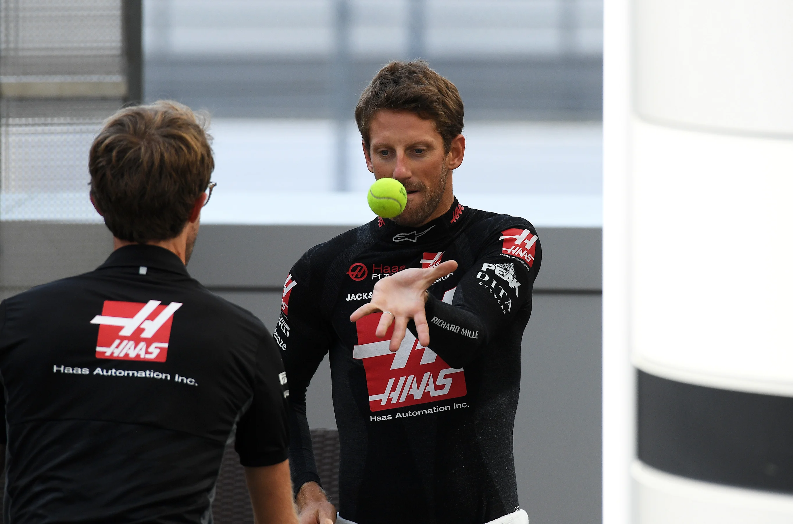 SOCHI, RUSSIA - SEPTEMBER 25: Romain Grosjean of France and Haas F1 prepares to drive during