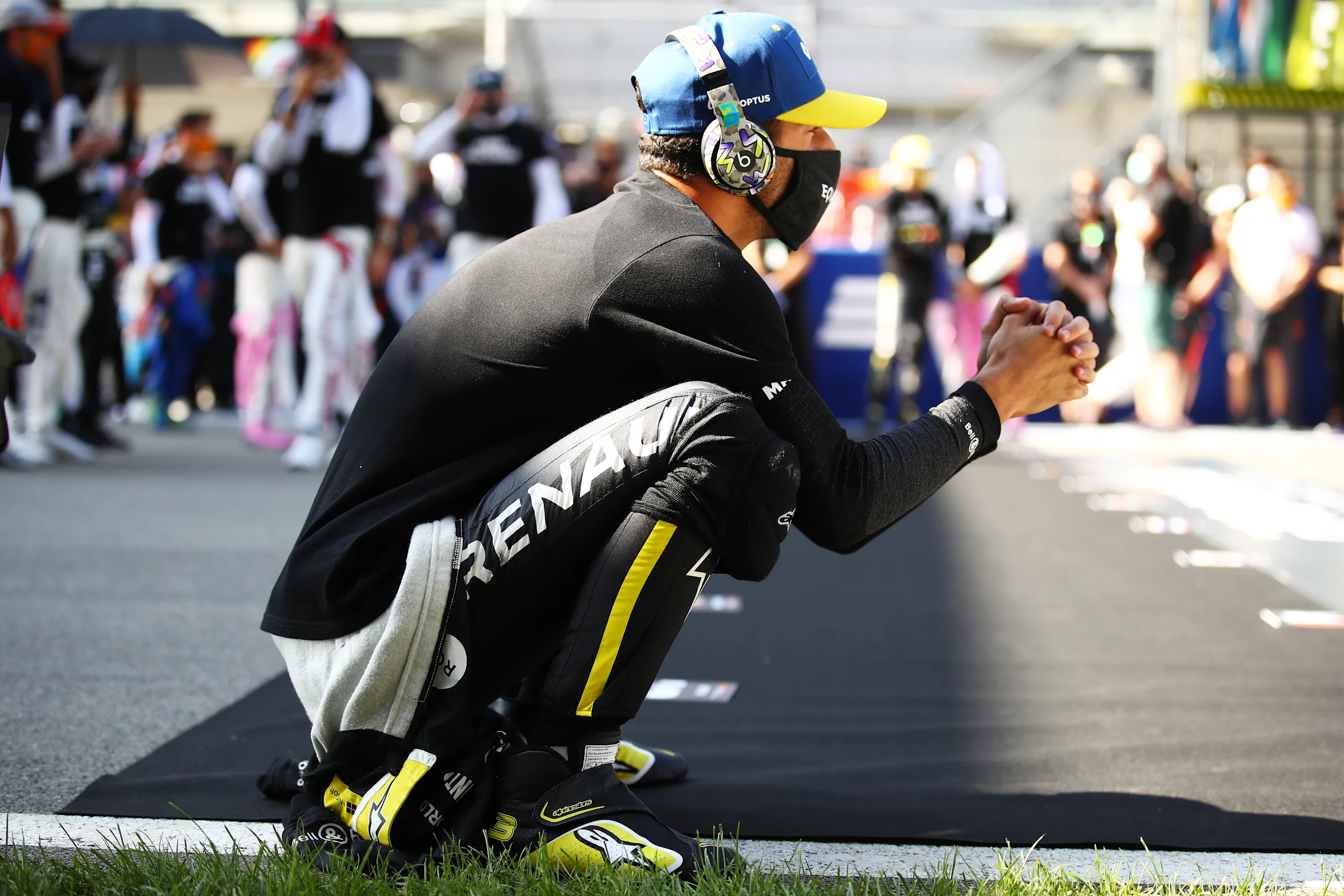 SOCHI, RUSSIA - SEPTEMBER 27: Daniel Ricciardo of Australia and Renault Sport F1 prepares to drive