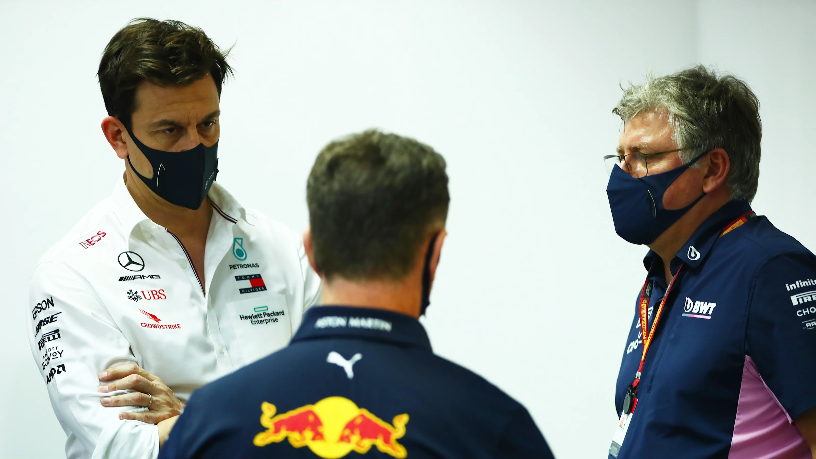 BAHRAIN, BAHRAIN - DECEMBER 04: Mercedes GP Executive Director Toto Wolff, Red Bull Racing Team