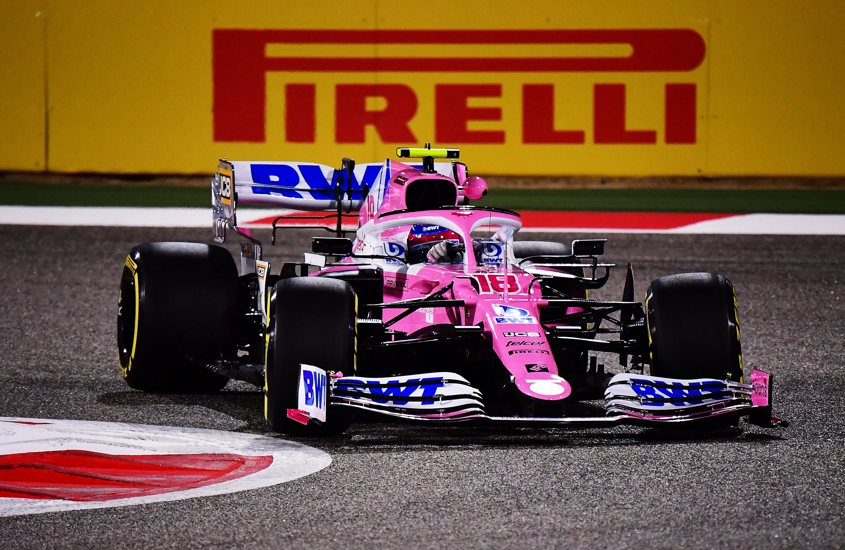 BAHRAIN, BAHRAIN - DECEMBER 04: Lance Stroll of Canada driving the (18) Racing Point RP20 Mercedes