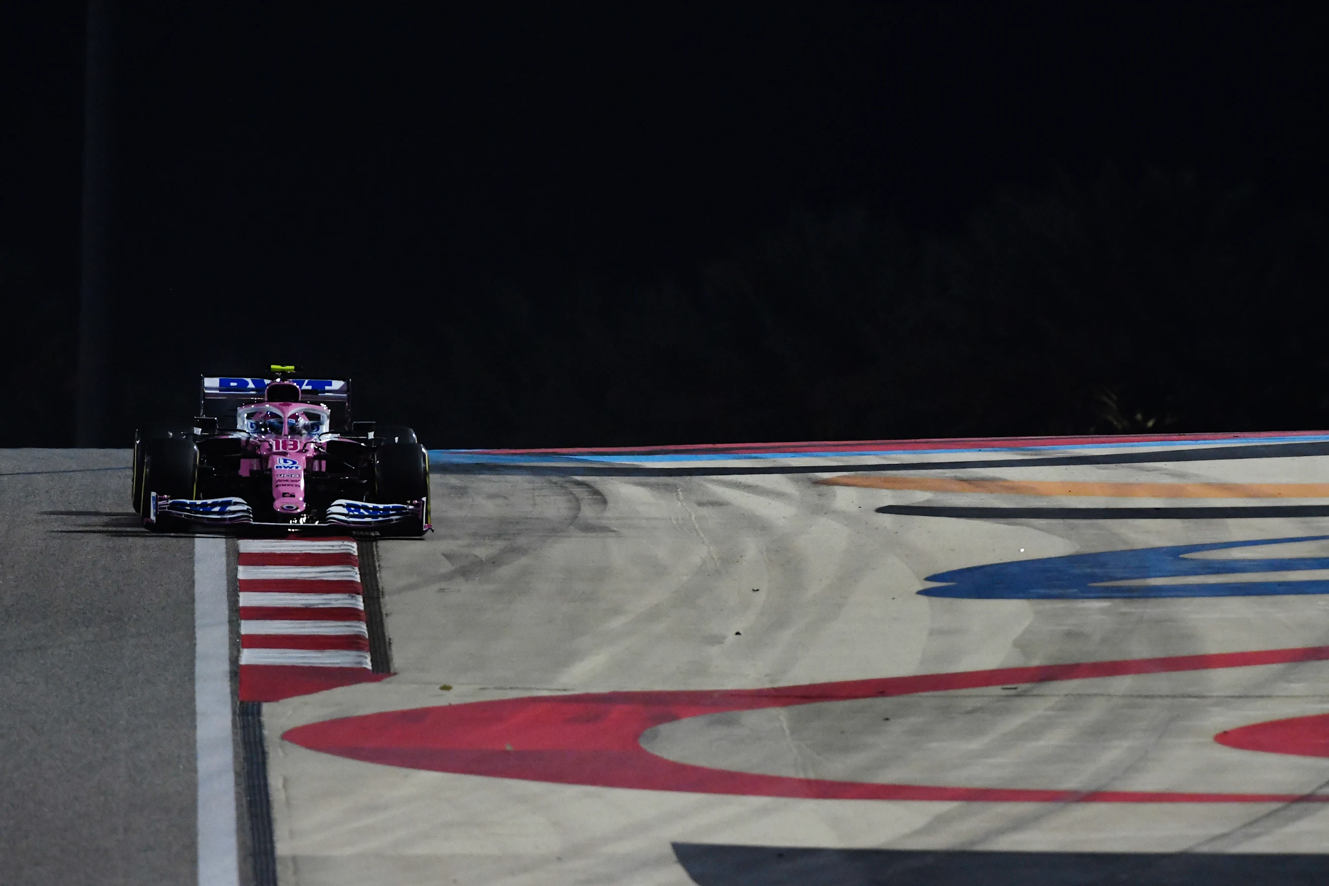 BAHRAIN, BAHRAIN - DECEMBER 05: Lance Stroll of Canada driving the (18) Racing Point RP20 Mercedes