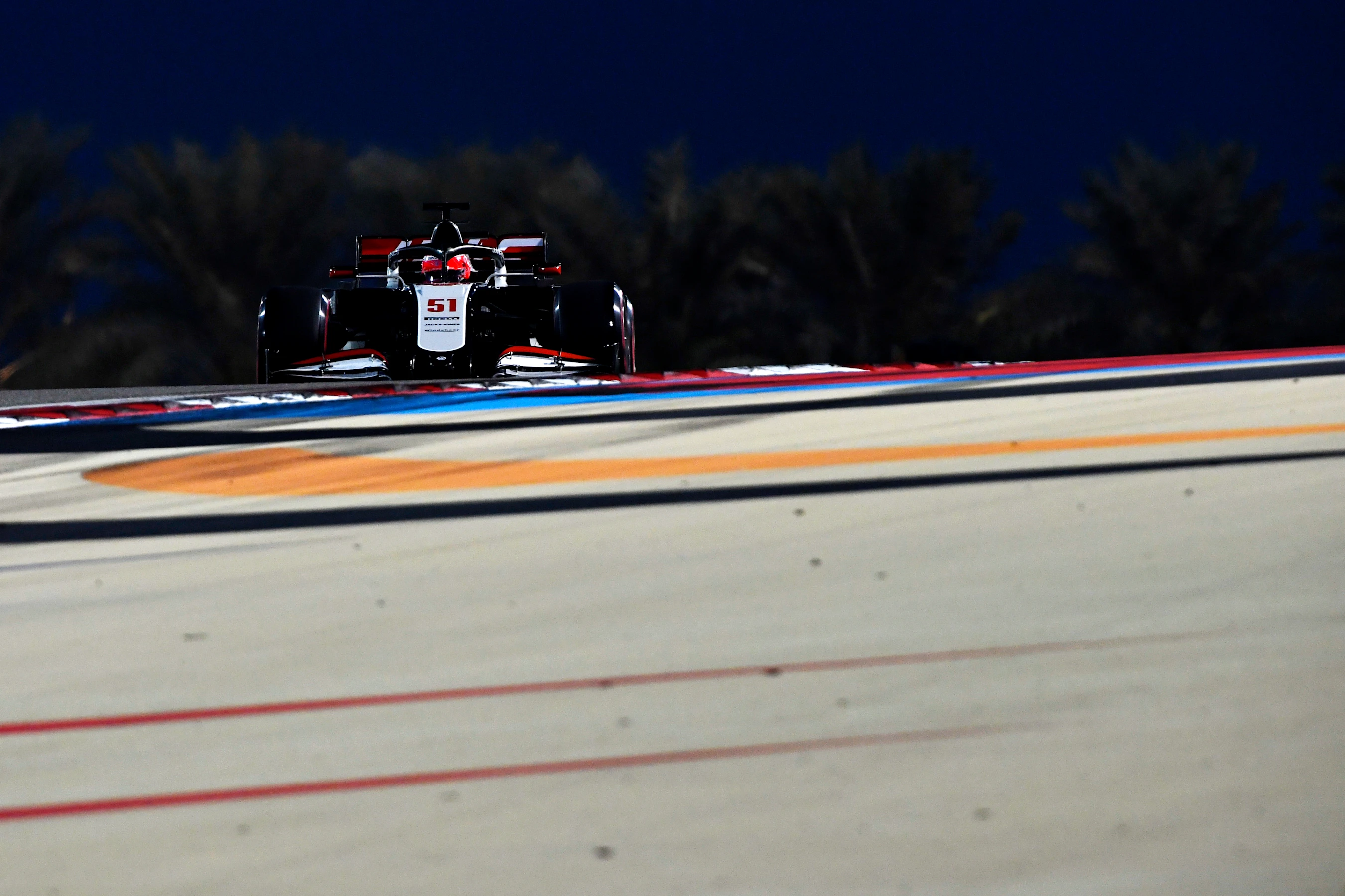 BAHRAIN, BAHRAIN - DECEMBER 05: Pietro Fittipaldi of Brazil driving the (51) Haas F1 Team VF-20