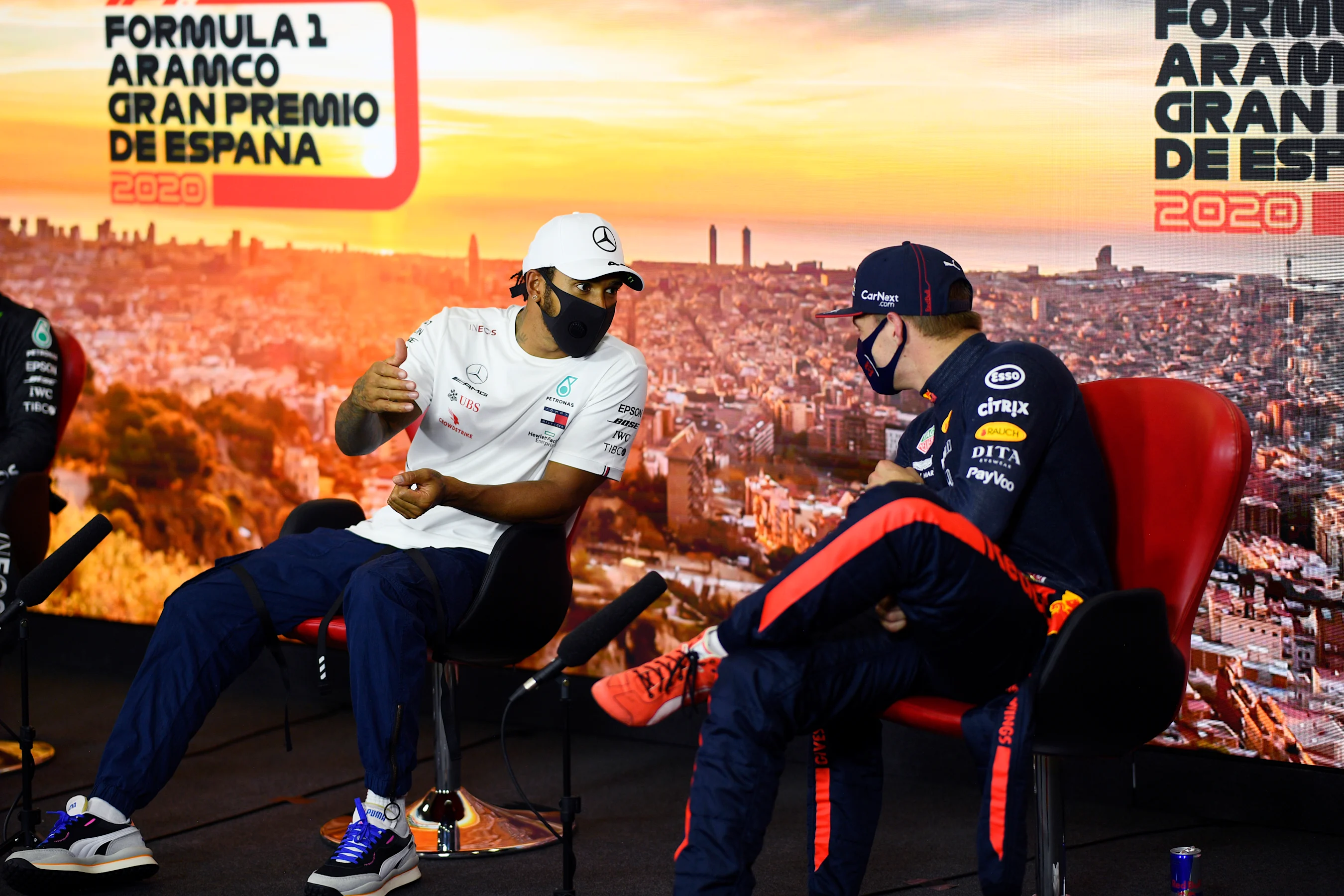 BARCELONA, SPAIN - AUGUST 15: Third placed qualifier Max Verstappen of Netherlands and Red Bull