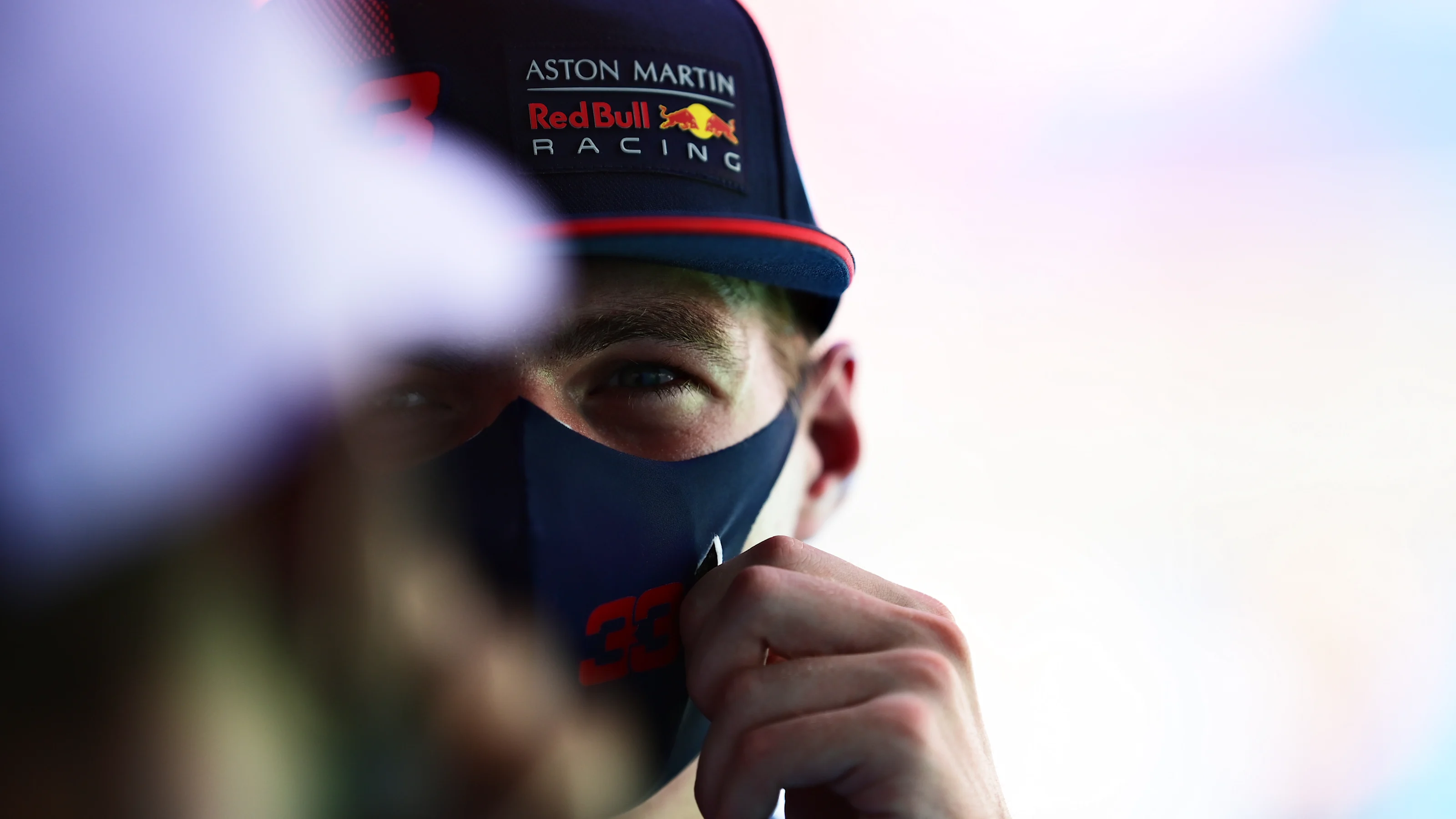 BARCELONA, SPAIN - AUGUST 15: Third placed qualifier Max Verstappen of Netherlands and Red Bull