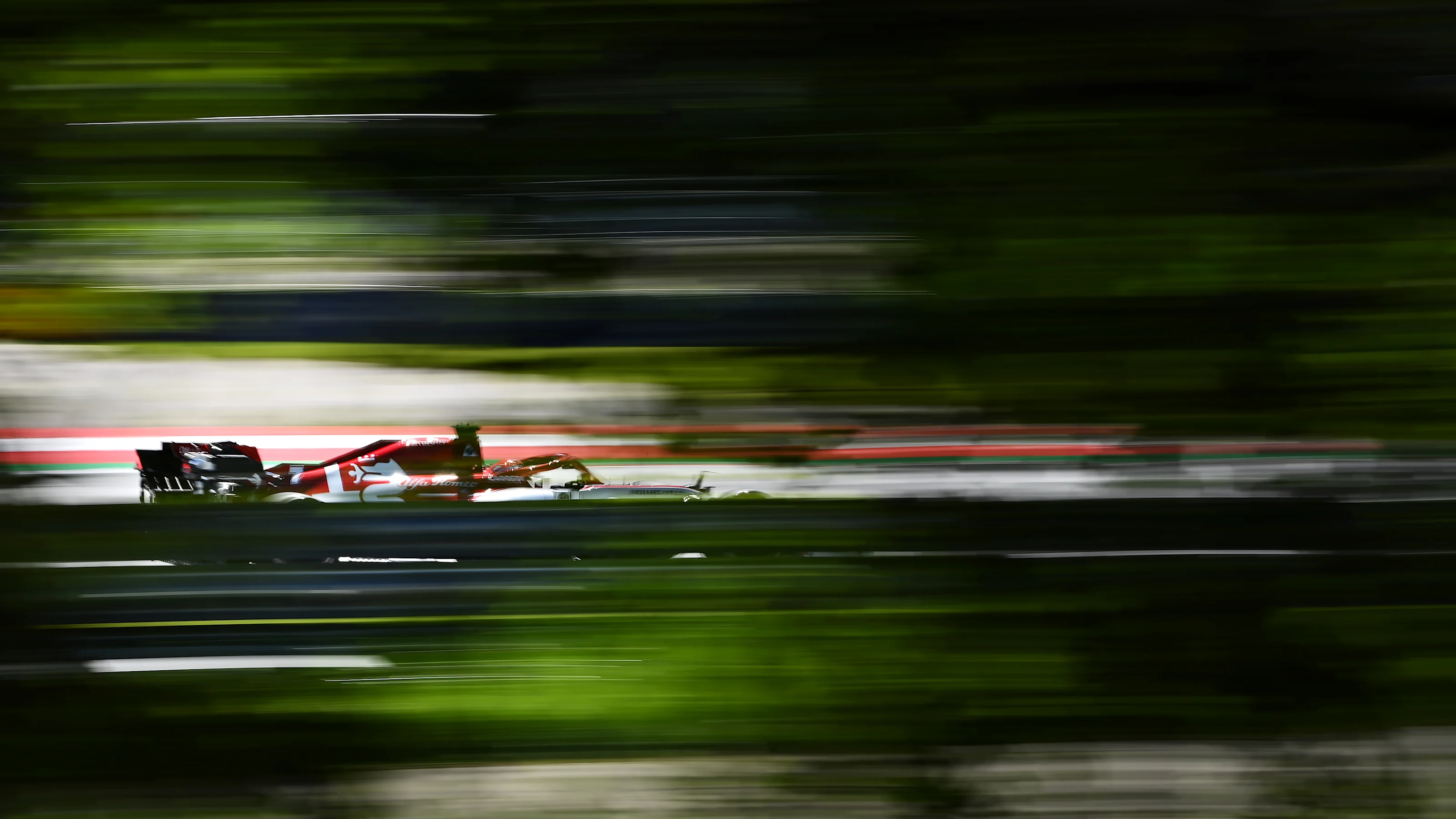 SPIELBERG, AUSTRIA - JULY 10: Kimi Raikkonen of Finland driving the (7) Alfa Romeo Racing C39