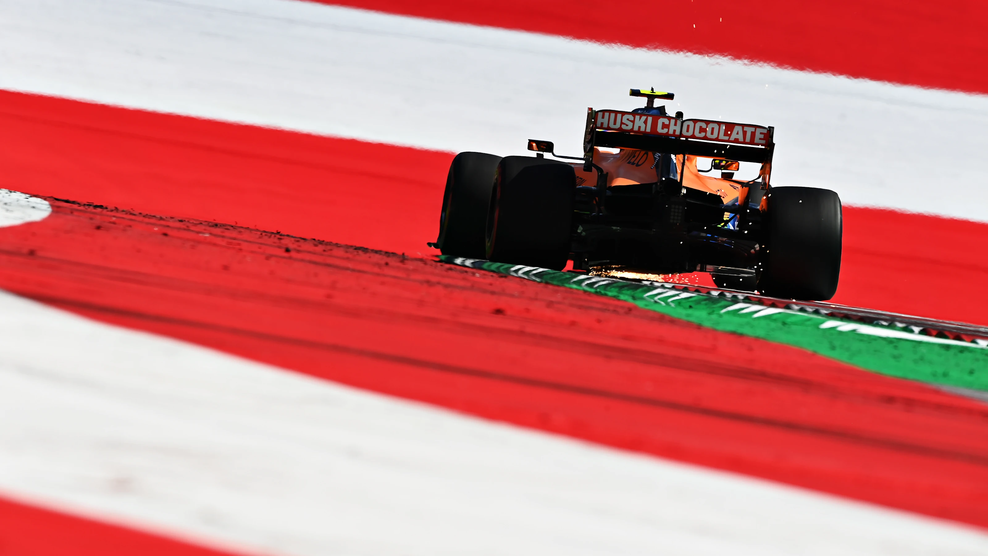 SPIELBERG, AUSTRIA - JULY 10: Lando Norris of Great Britain driving the (4) McLaren F1 Team MCL35