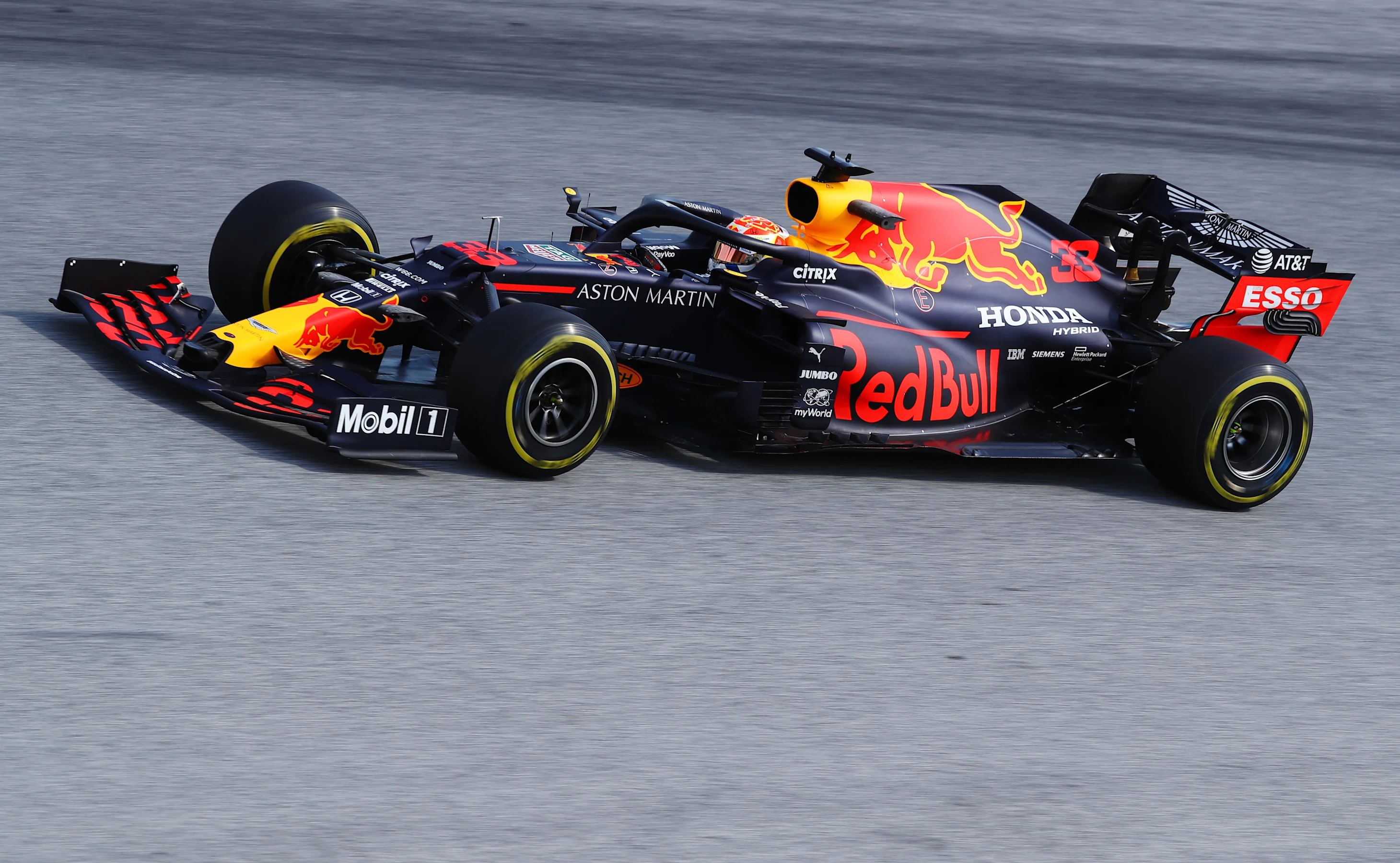 SPIELBERG, AUSTRIA - JULY 10: Max Verstappen of the Netherlands driving the (33) Aston Martin Red