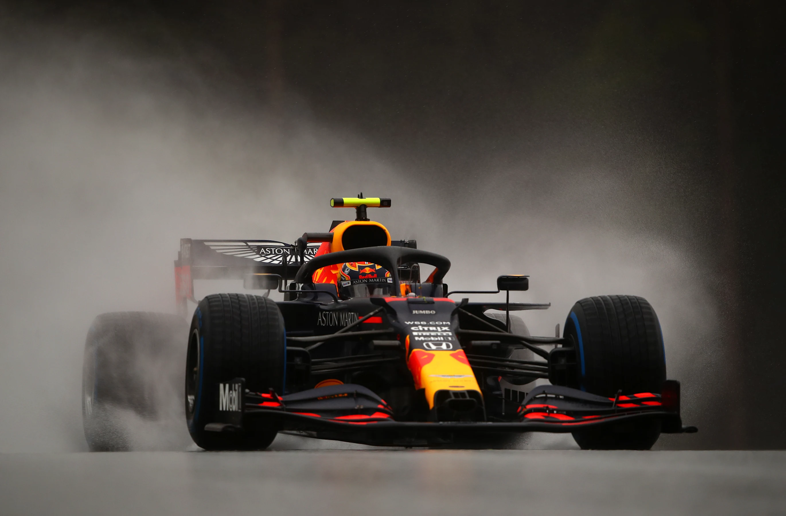 SPIELBERG, AUSTRIA - JULY 11: Alexander Albon of Thailand driving the (23) Aston Martin Red Bull