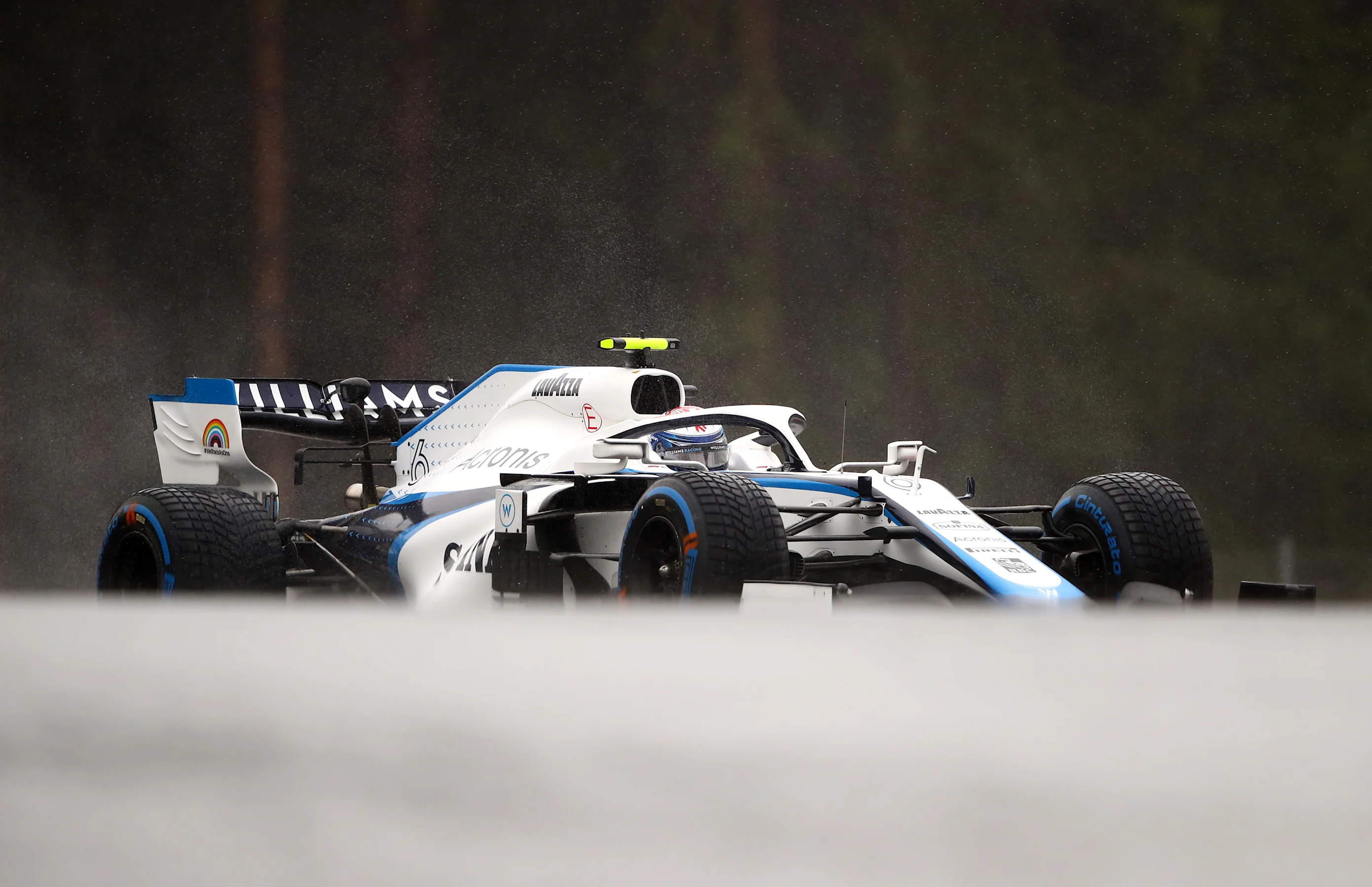 SPIELBERG, AUSTRIA - JULY 11: Nicholas Latifi of Canada driving the (6) Williams Racing FW43