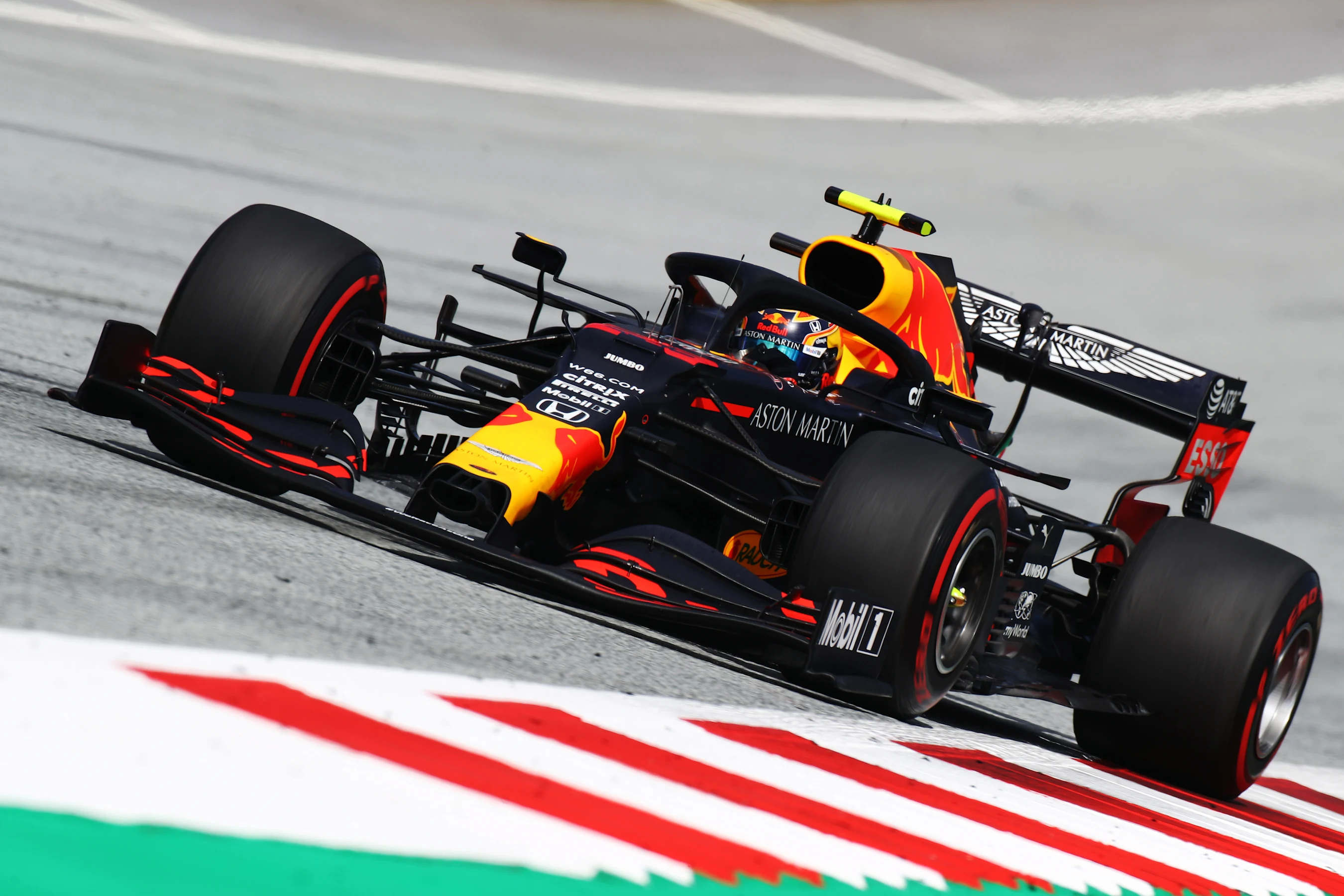 SPIELBERG, AUSTRIA - JULY 12: Alexander Albon of Thailand driving the (23) Aston Martin Red Bull