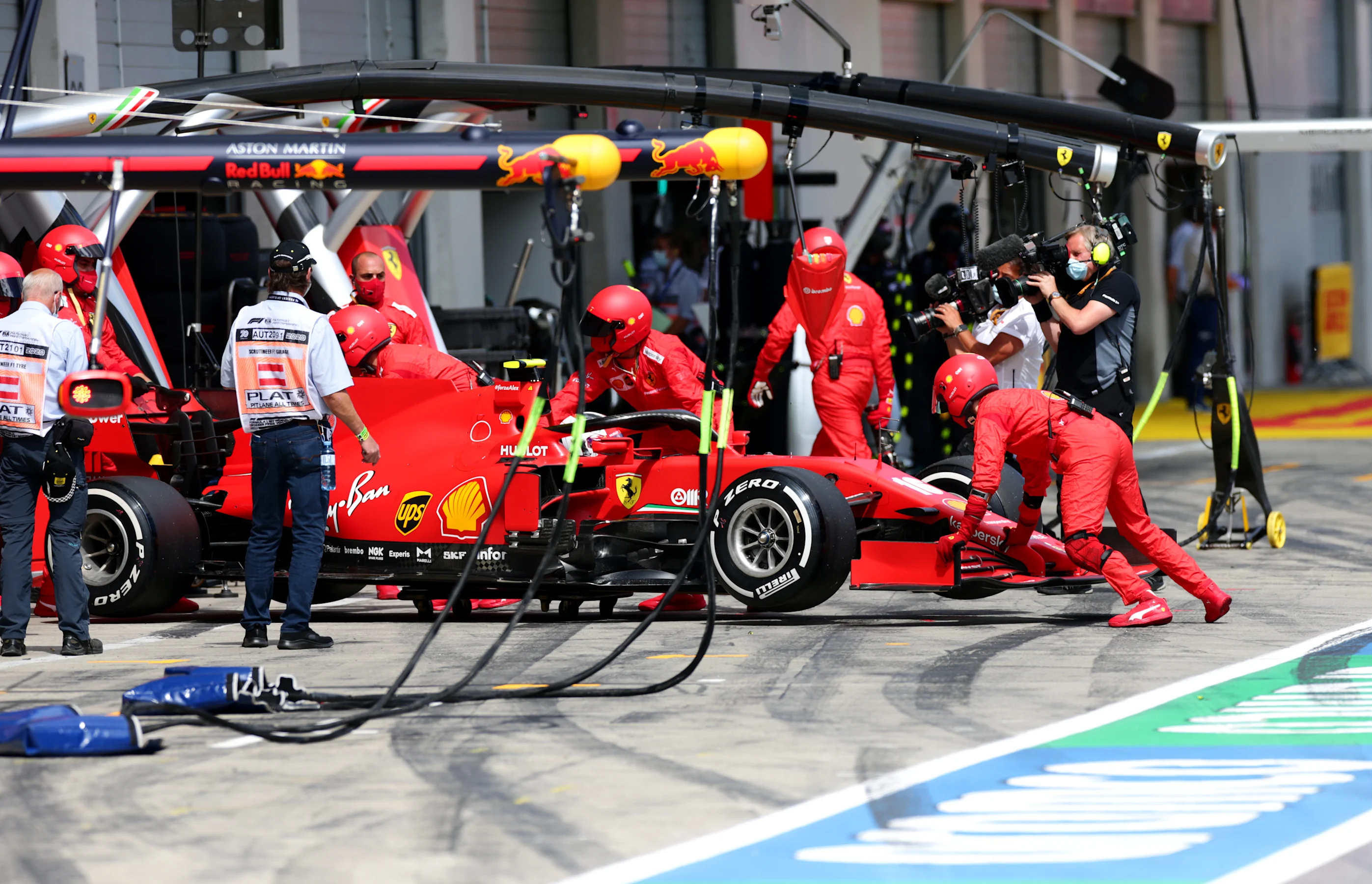 SPIELBERG, AUSTRIA - JULY 12: Charles Leclerc of Monaco driving the (16) Scuderia Ferrari SF1000