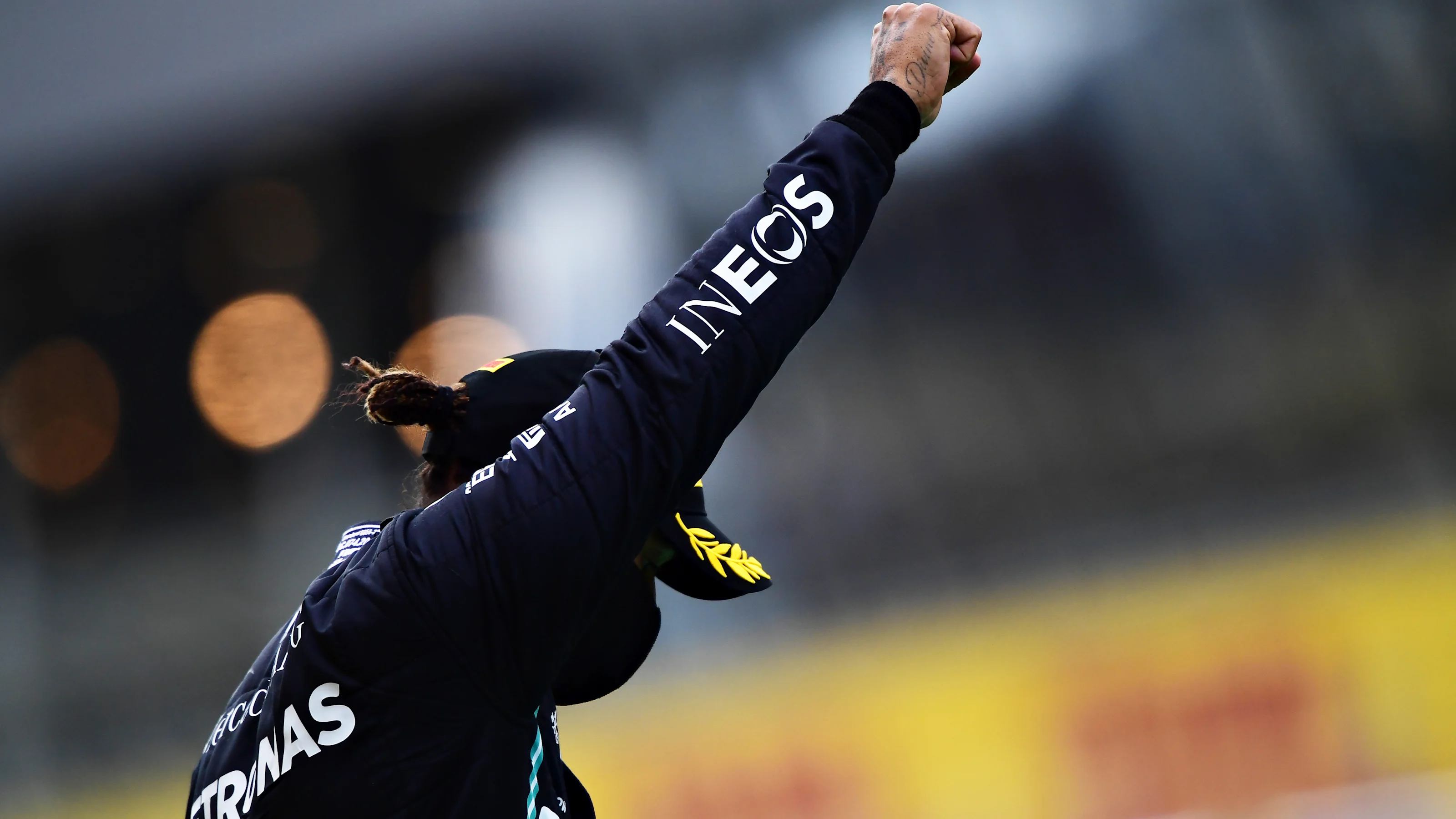 SPIELBERG, AUSTRIA - JULY 12: Race winner Lewis Hamilton of Great Britain and Mercedes GP