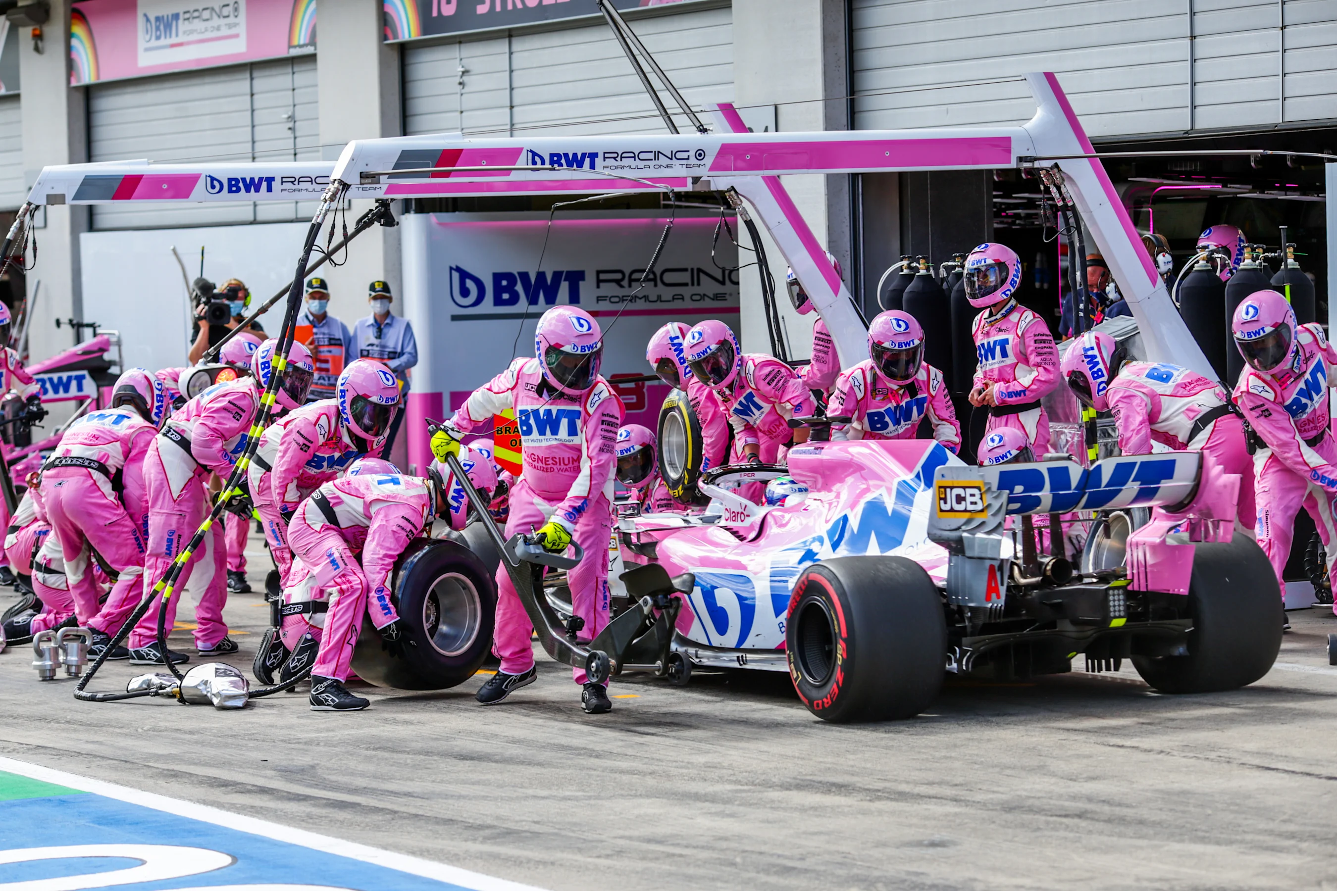 SPIELBERG, AUSTRIA - JULY 12: Sergio Perez of Mexico and Racing Point during the Formula One Grand