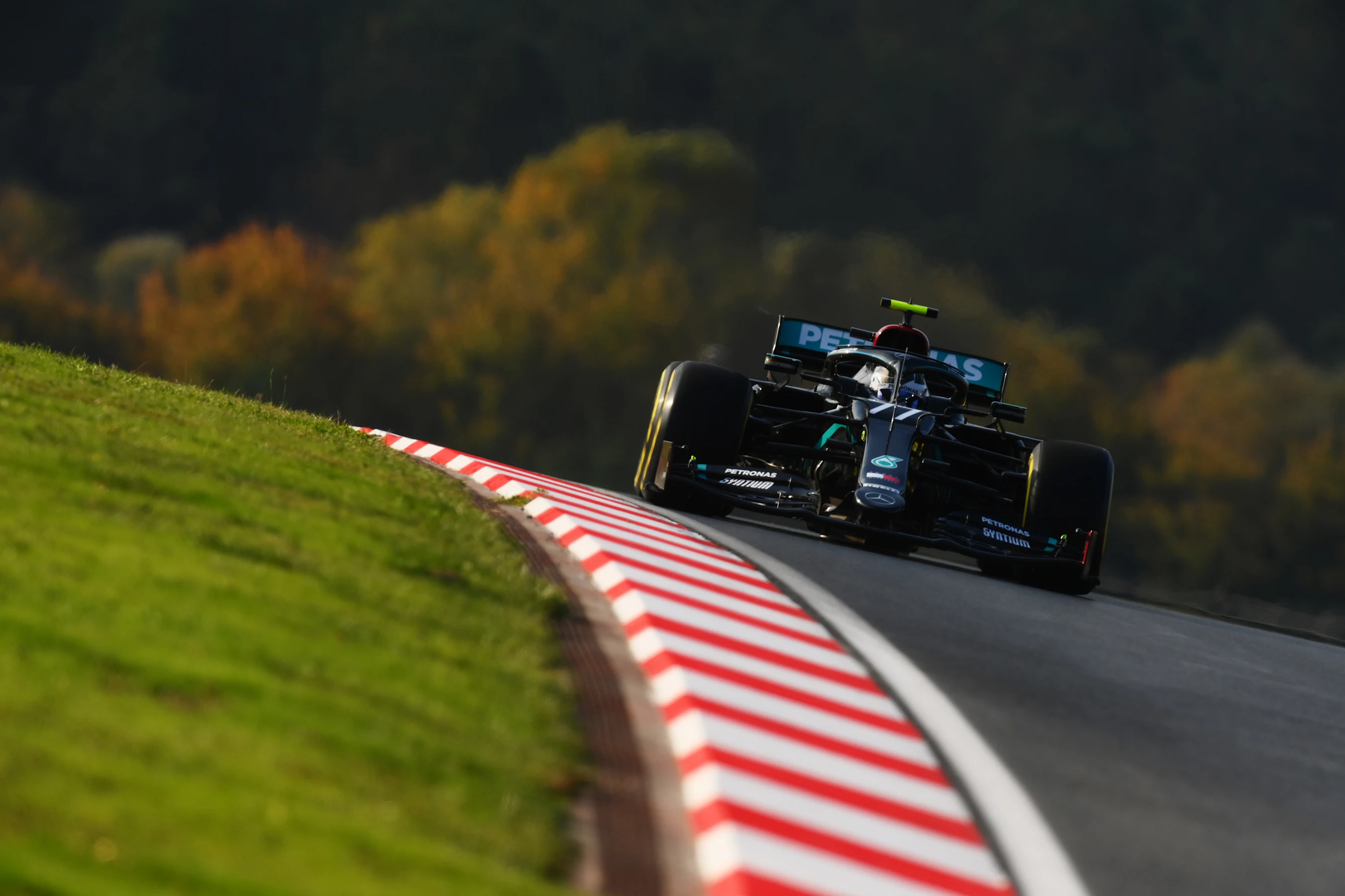 ISTANBUL, TURKEY - NOVEMBER 13: Valtteri Bottas of Finland driving the (77) Mercedes AMG Petronas