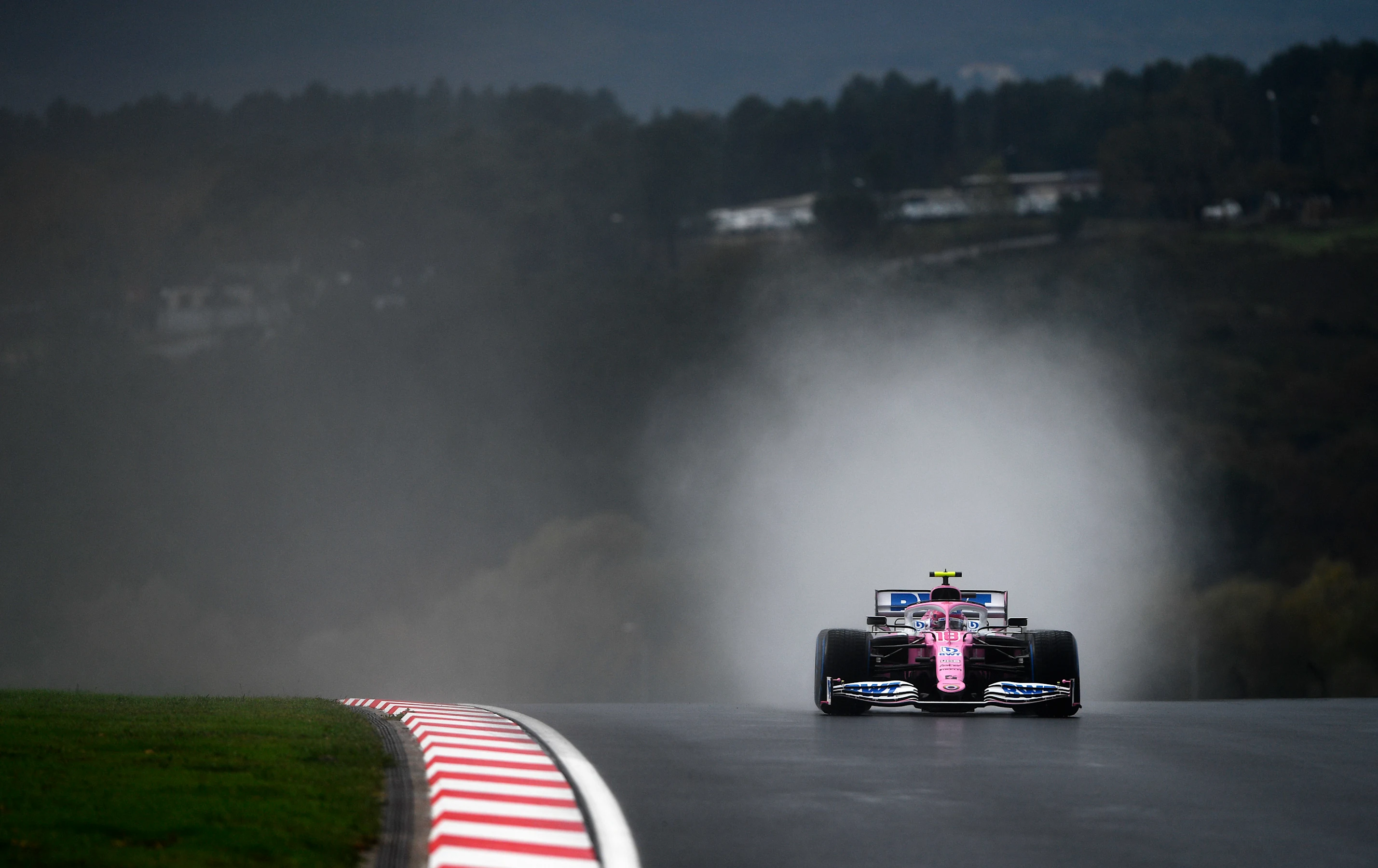 ISTANBUL, TURKEY - NOVEMBER 14: Lance Stroll of Canada driving the (18) Racing Point RP20 Mercedes