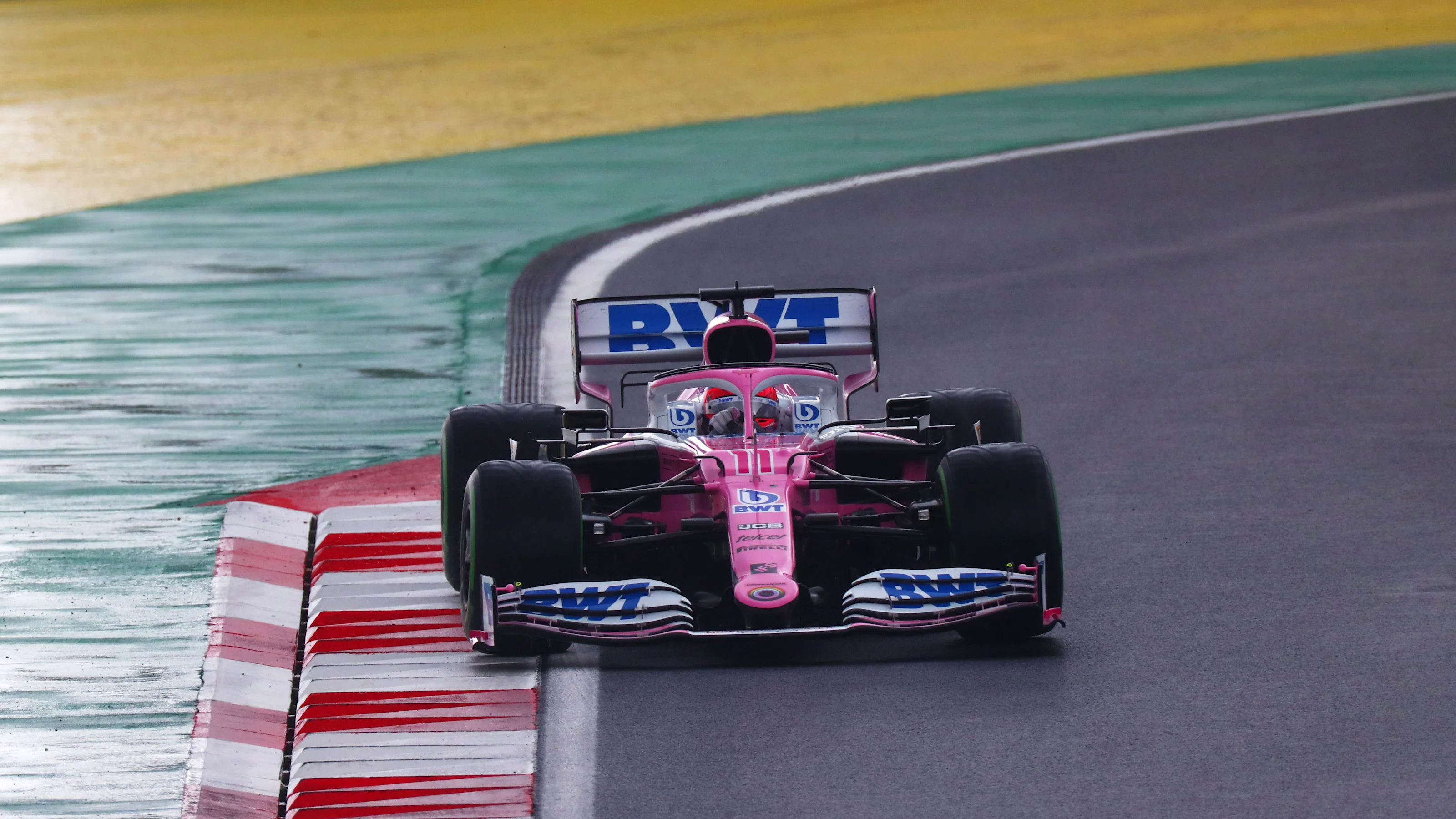 ISTANBUL, TURKEY - NOVEMBER 14: Sergio Perez of Mexico driving the (11) Racing Point RP20 Mercedes