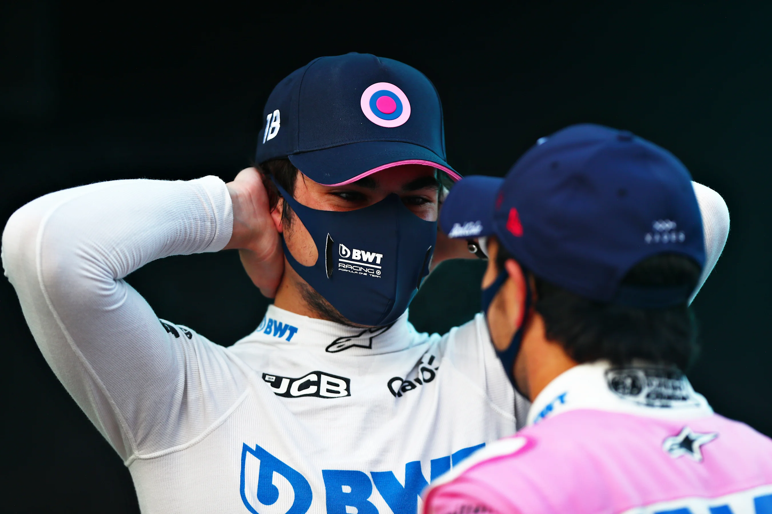 ISTANBUL, TURKEY - NOVEMBER 14: Pole position qualifier Lance Stroll of Canada and Racing Point and