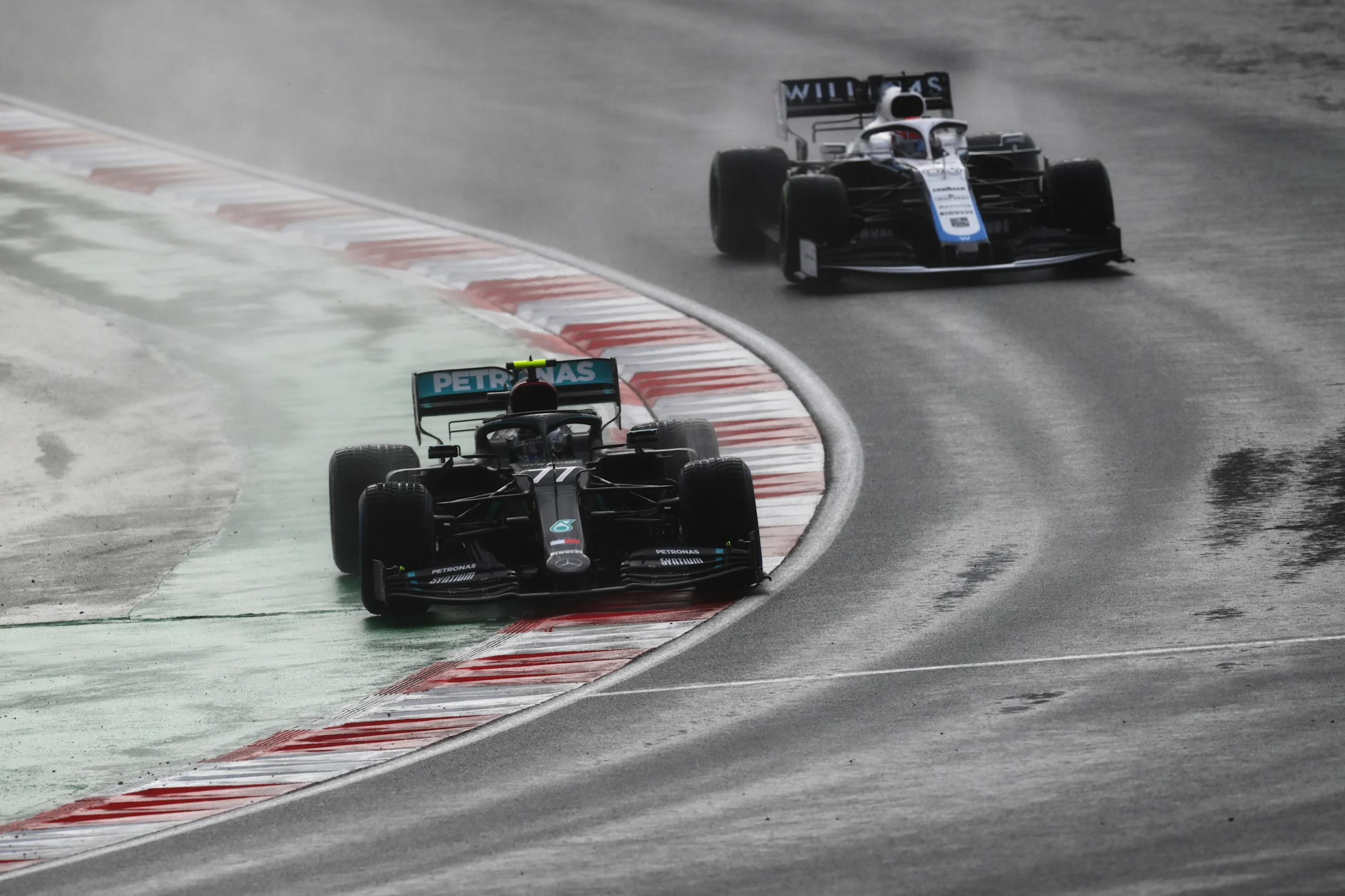 ISTANBUL, TURKEY - NOVEMBER 15: Valtteri Bottas of Finland driving the (77) Mercedes AMG Petronas