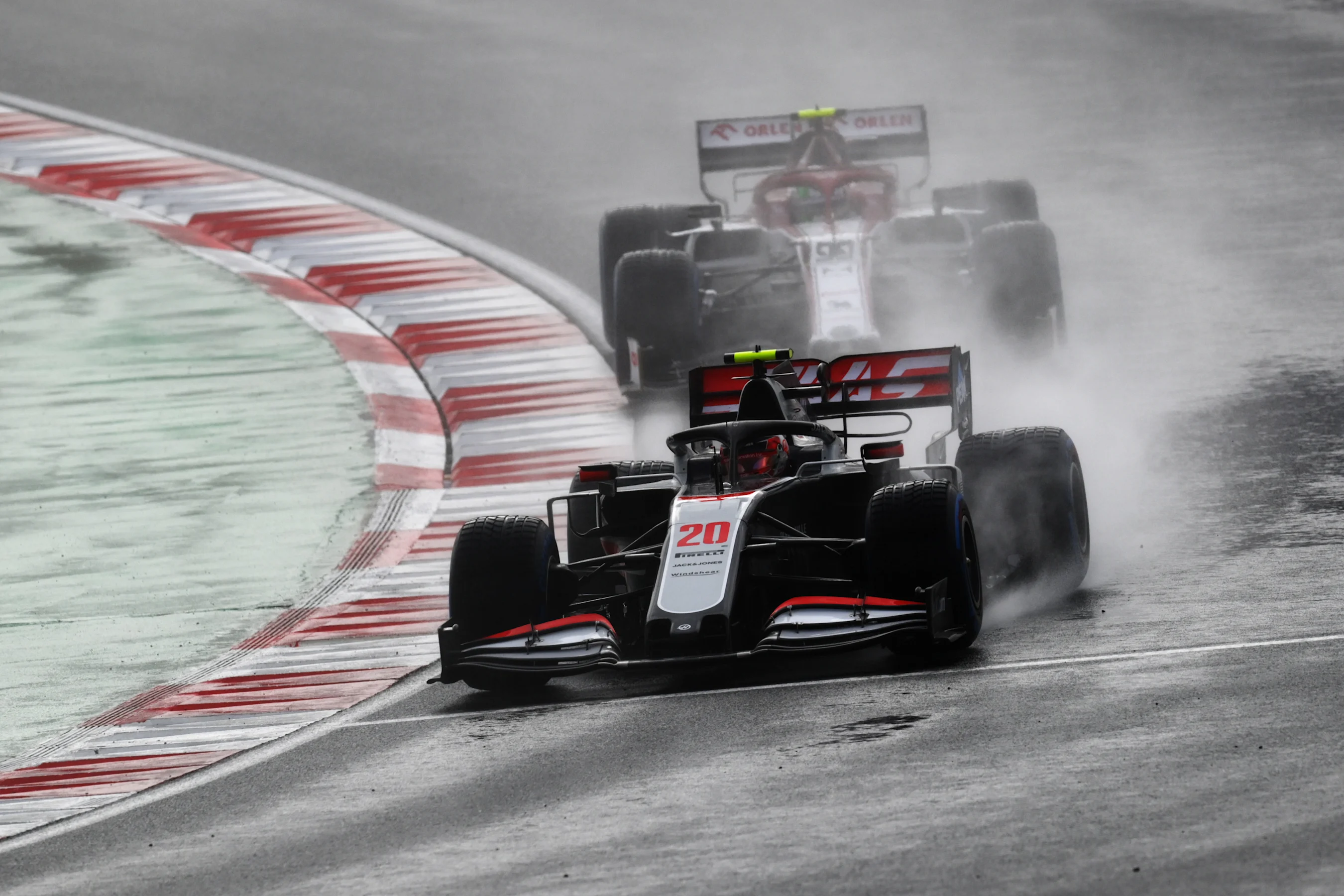 ISTANBUL, TURKEY - NOVEMBER 15: Kevin Magnussen of Denmark driving the (20) Haas F1 Team VF-20