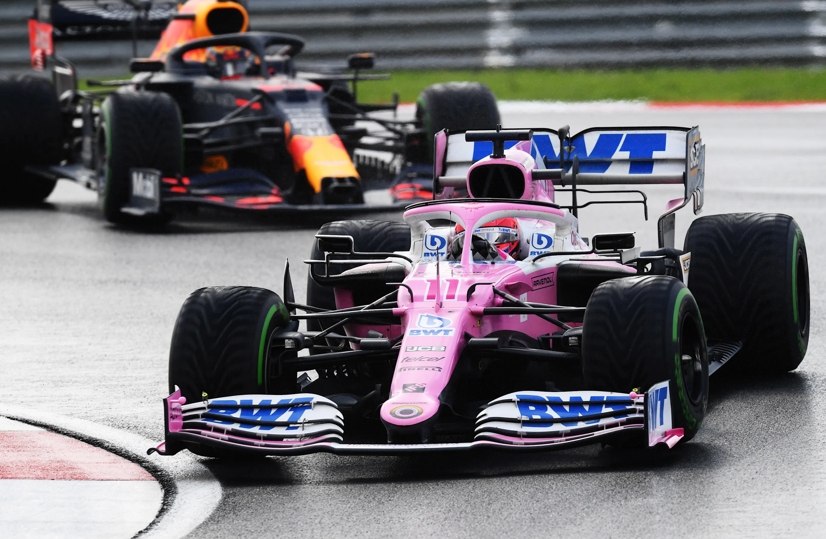 ISTANBUL, TURKEY - NOVEMBER 15: Sergio Perez of Mexico driving the (11) Racing Point RP20 Mercedes
