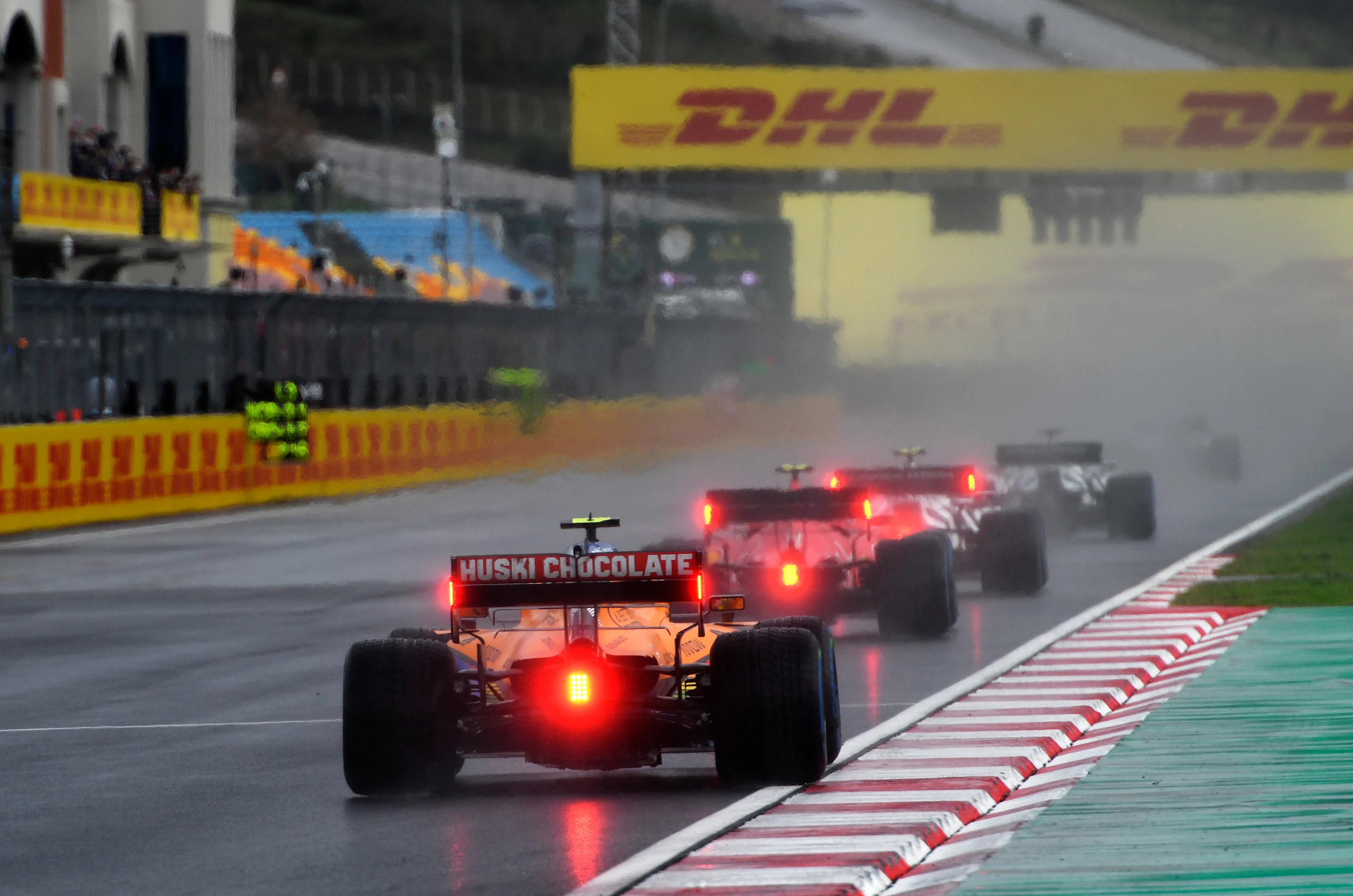 ISTANBUL, TURKEY - NOVEMBER 15: Lando Norris of Great Britain driving the (4) McLaren F1 Team MCL35