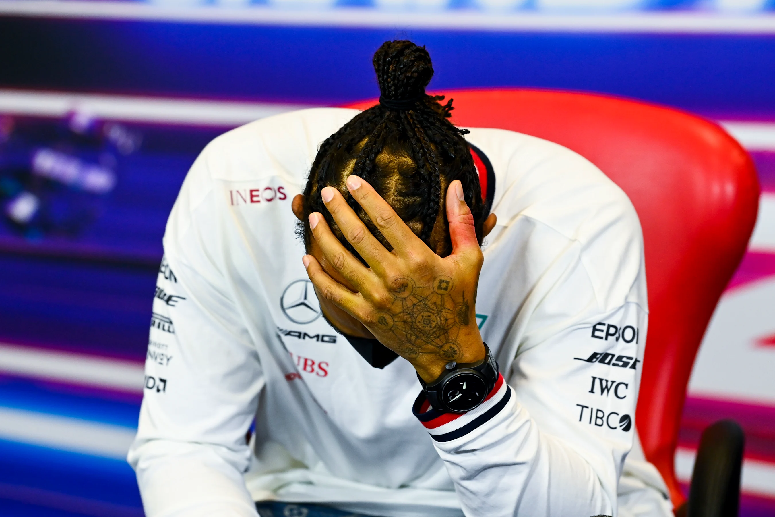 ISTANBUL, TURKEY - NOVEMBER 15: Race winner Lewis Hamilton of Great Britain and Mercedes GP talks