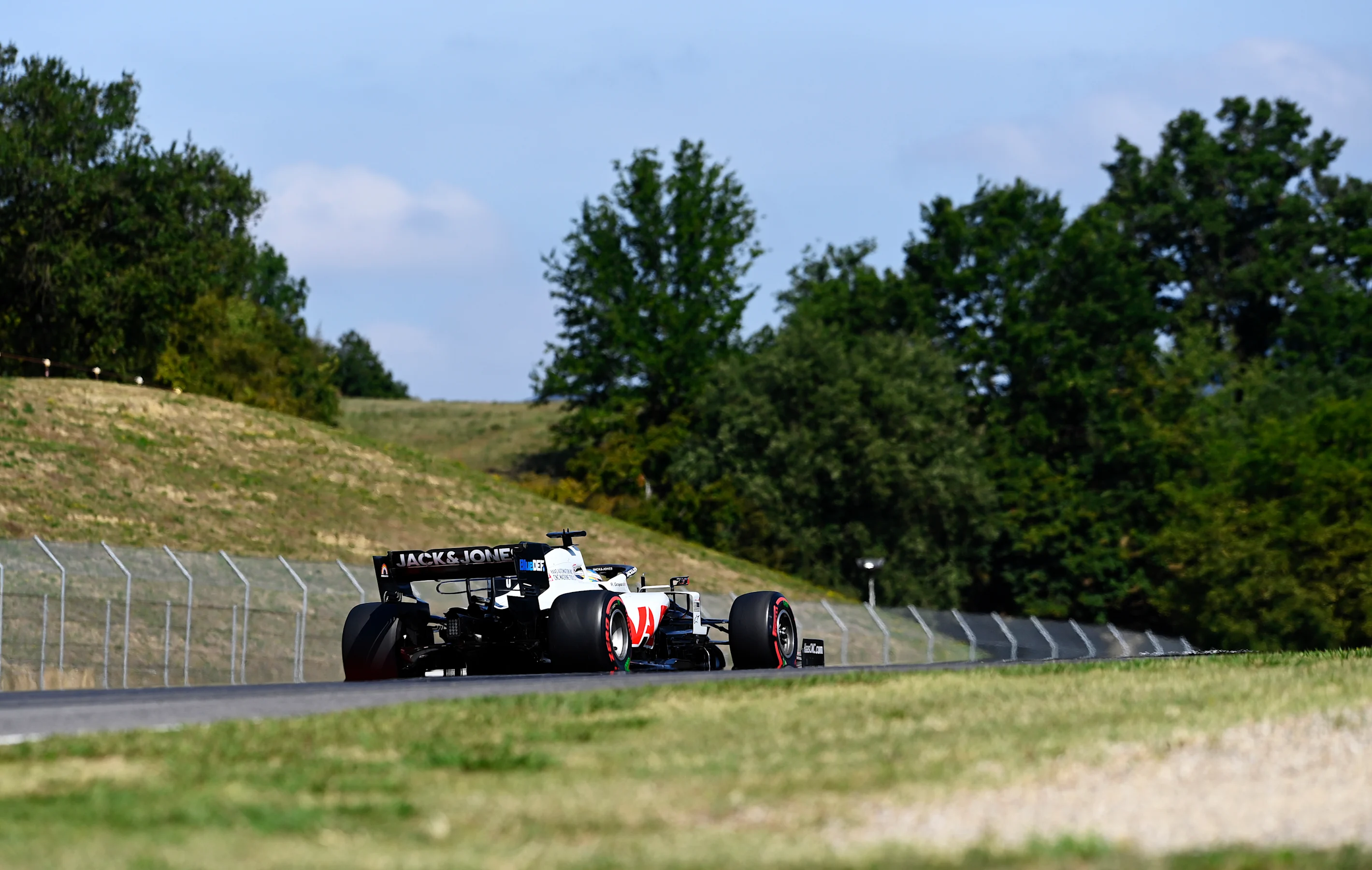 SCARPERIA, ITALY - SEPTEMBER 11: Romain Grosjean of France driving the (8) Haas F1 Team VF-20
