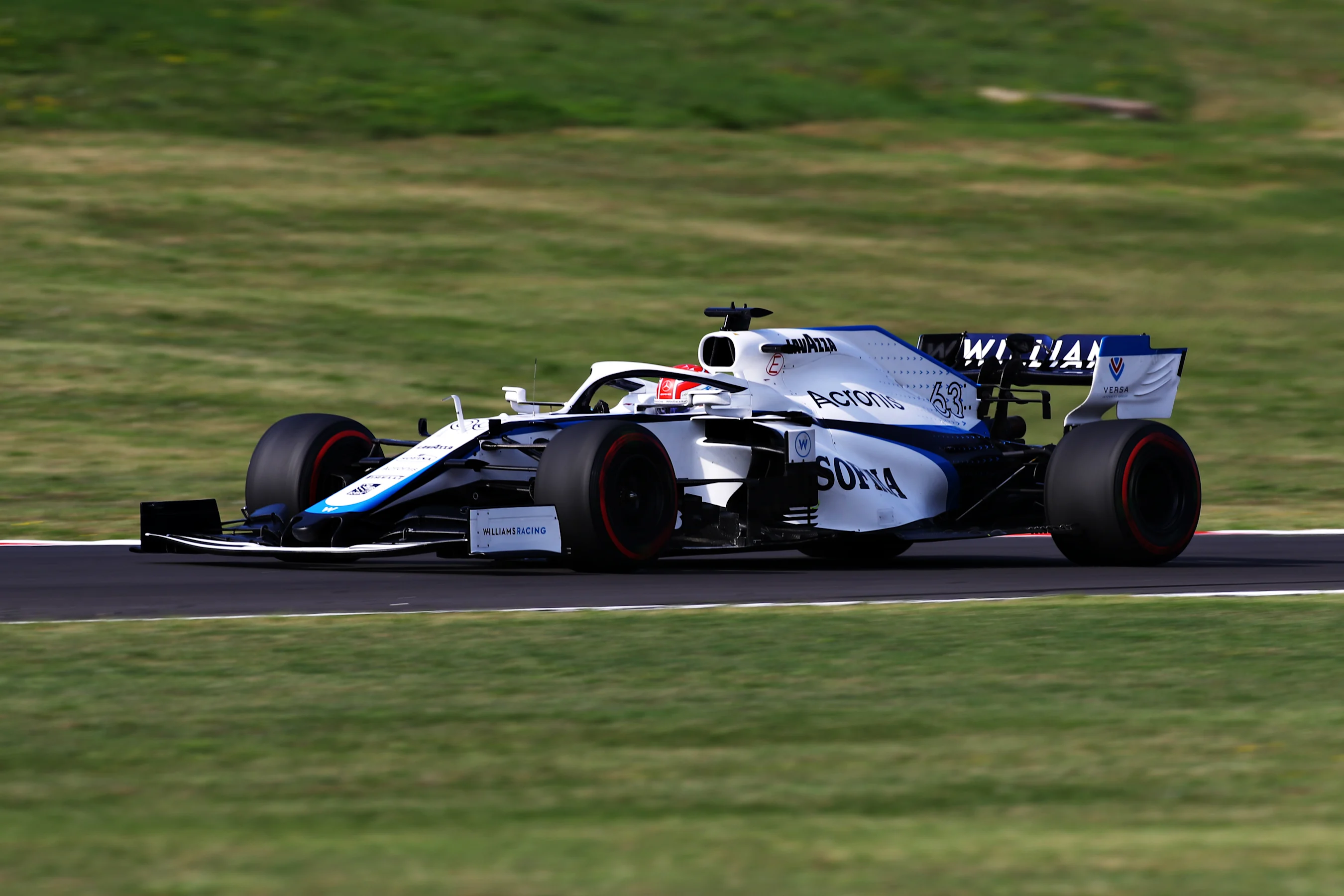 SCARPERIA, ITALY - SEPTEMBER 11: George Russell of Great Britain driving the (63) Williams Racing