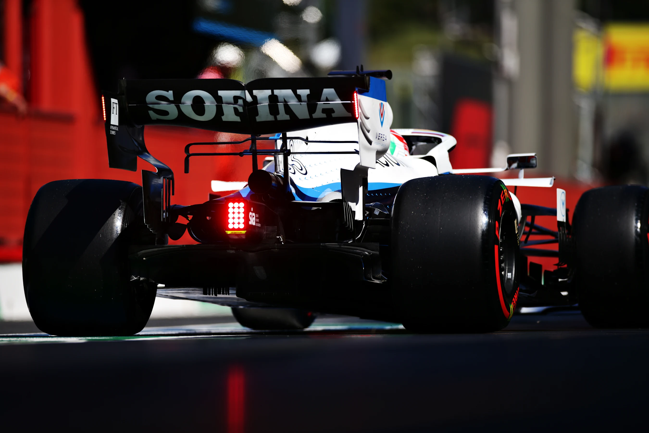 SCARPERIA, ITALY - SEPTEMBER 12: George Russell of Great Britain driving the (63) Williams Racing