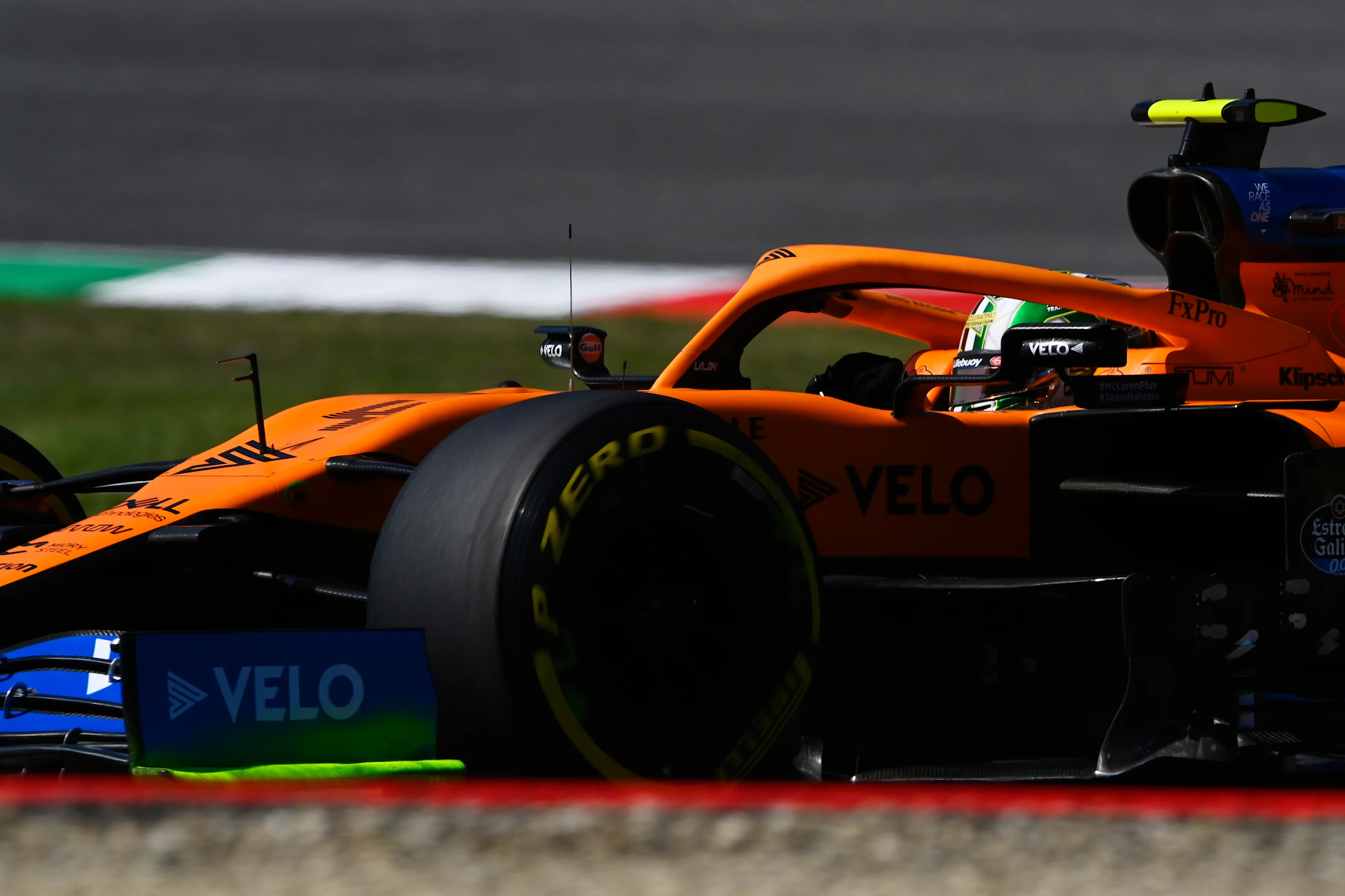SCARPERIA, ITALY - SEPTEMBER 12: Lando Norris of Great Britain driving the (4) McLaren F1 Team