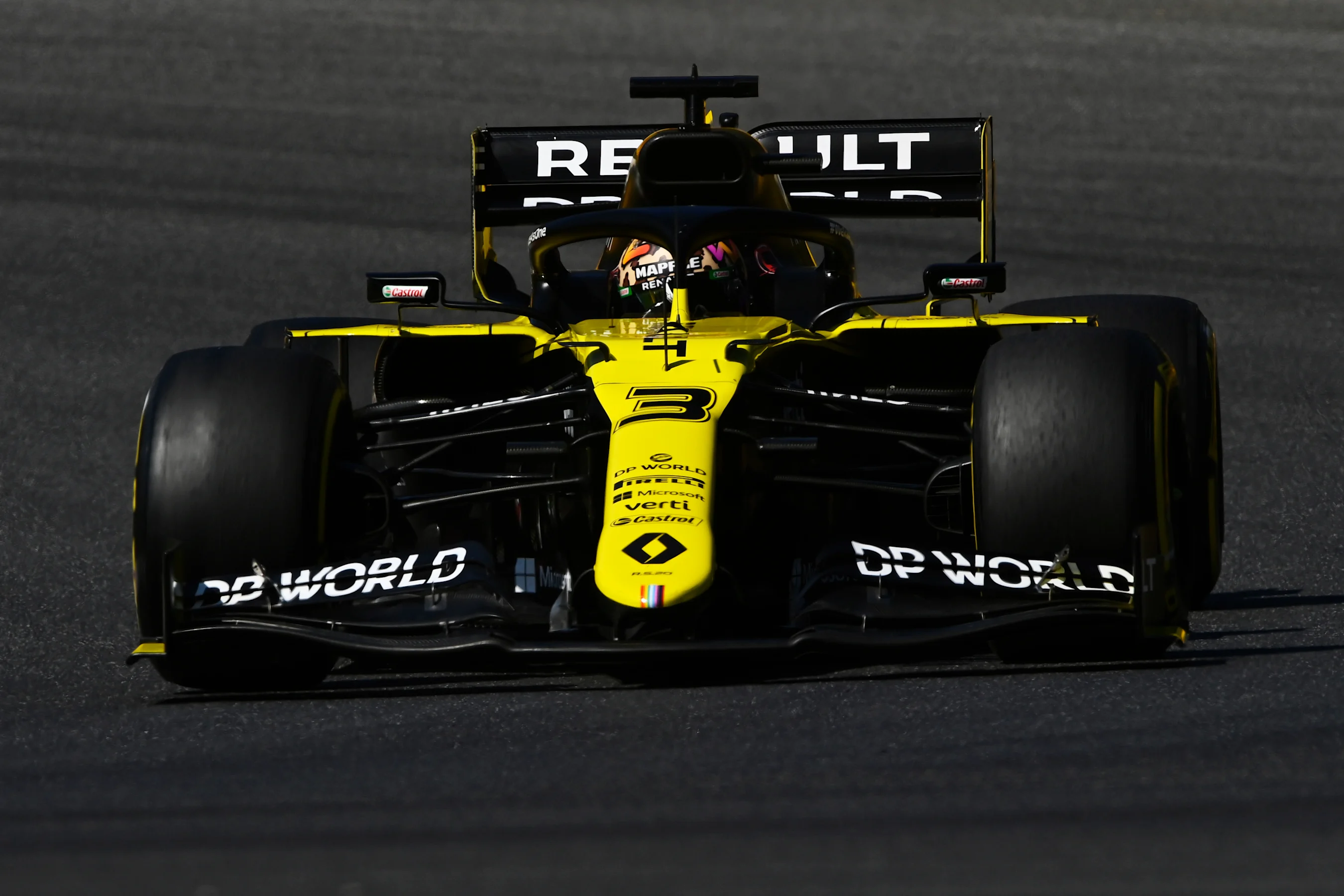 SCARPERIA, ITALY - SEPTEMBER 12: Daniel Ricciardo of Australia driving the (3) Renault Sport