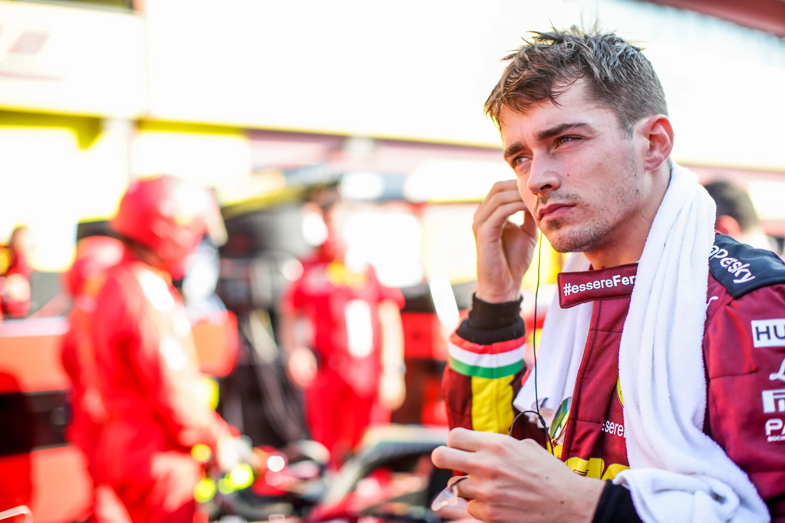 SCARPERIA, ITALY - SEPTEMBER 13: Charles Leclerc of Ferrari and France during the F1 Grand Prix of