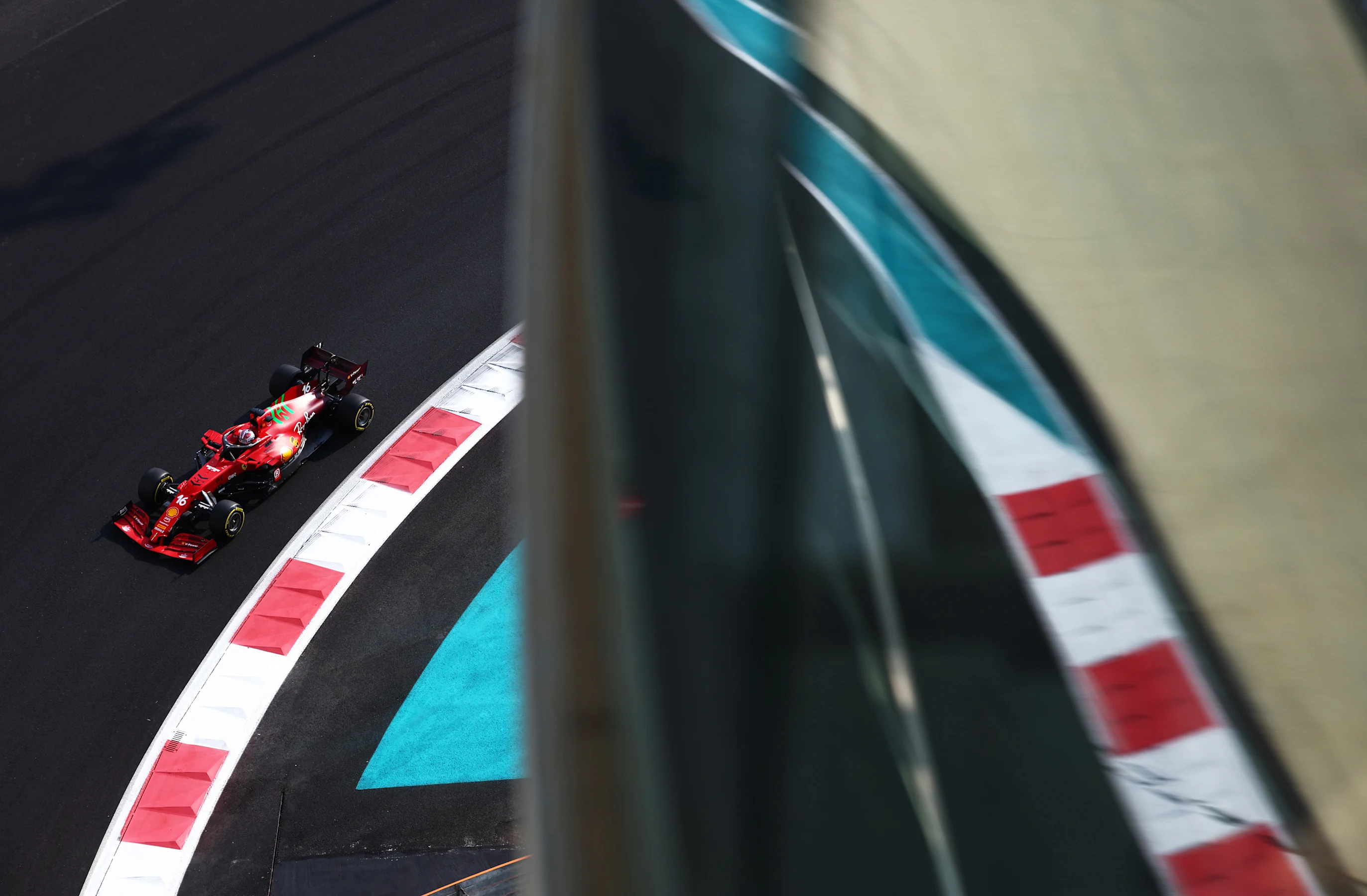 ABU DHABI, UNITED ARAB EMIRATES - DECEMBER 11: Charles Leclerc of Monaco driving the (16) Scuderia